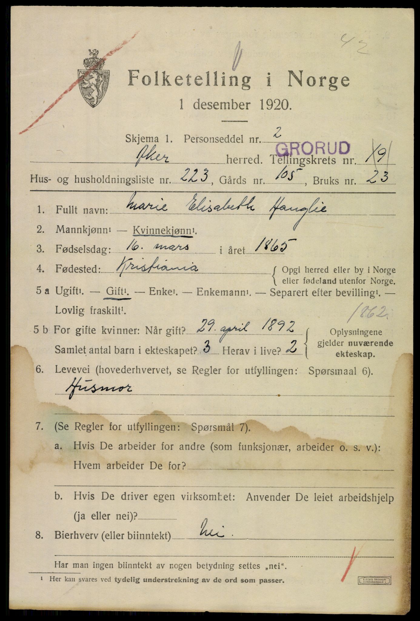 SAO, Folketelling 1920 for 0218 Aker herred, 1920, s. 121944