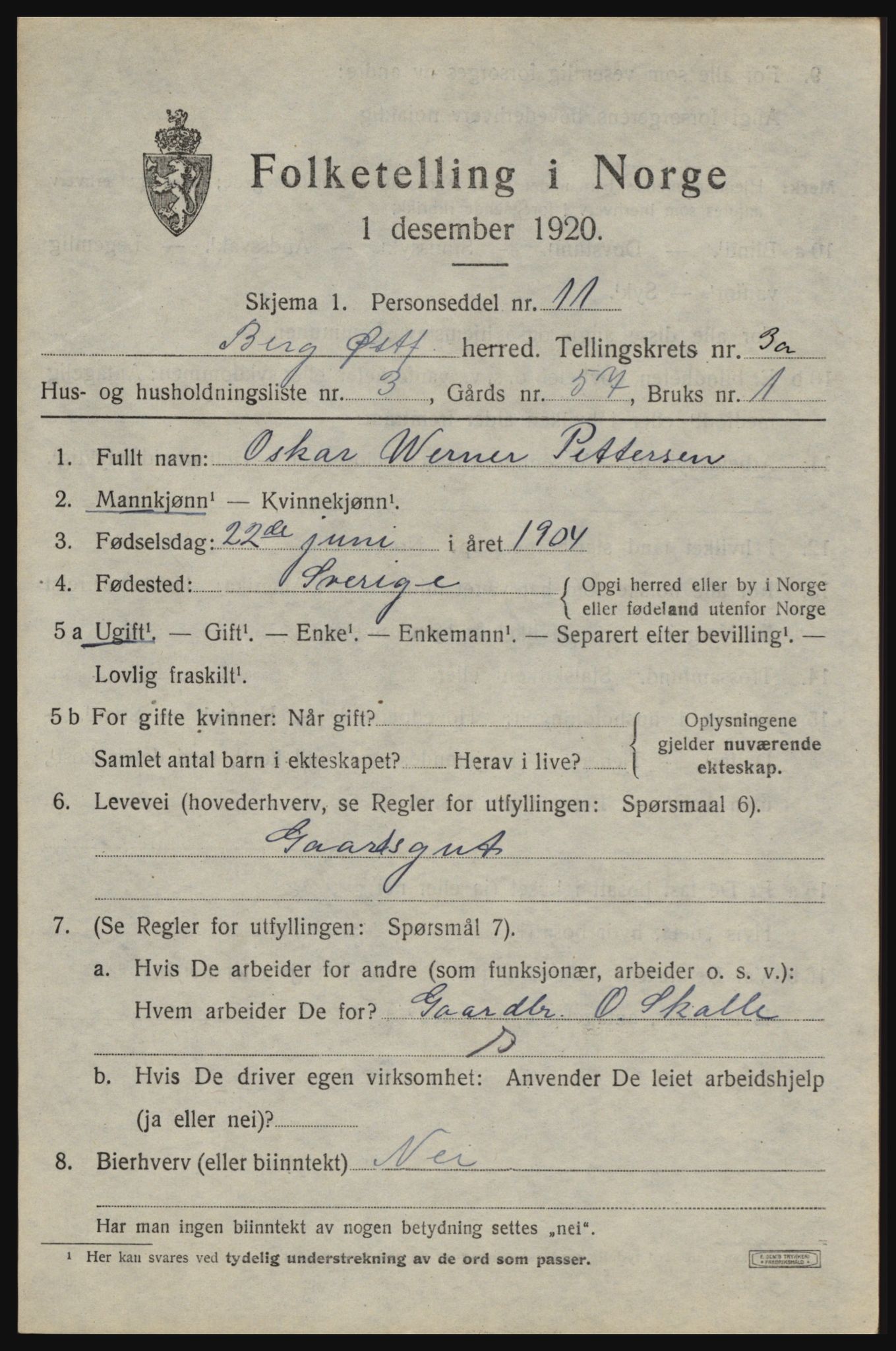 SAO, Folketelling 1920 for 0116 Berg herred, 1920, s. 4791
