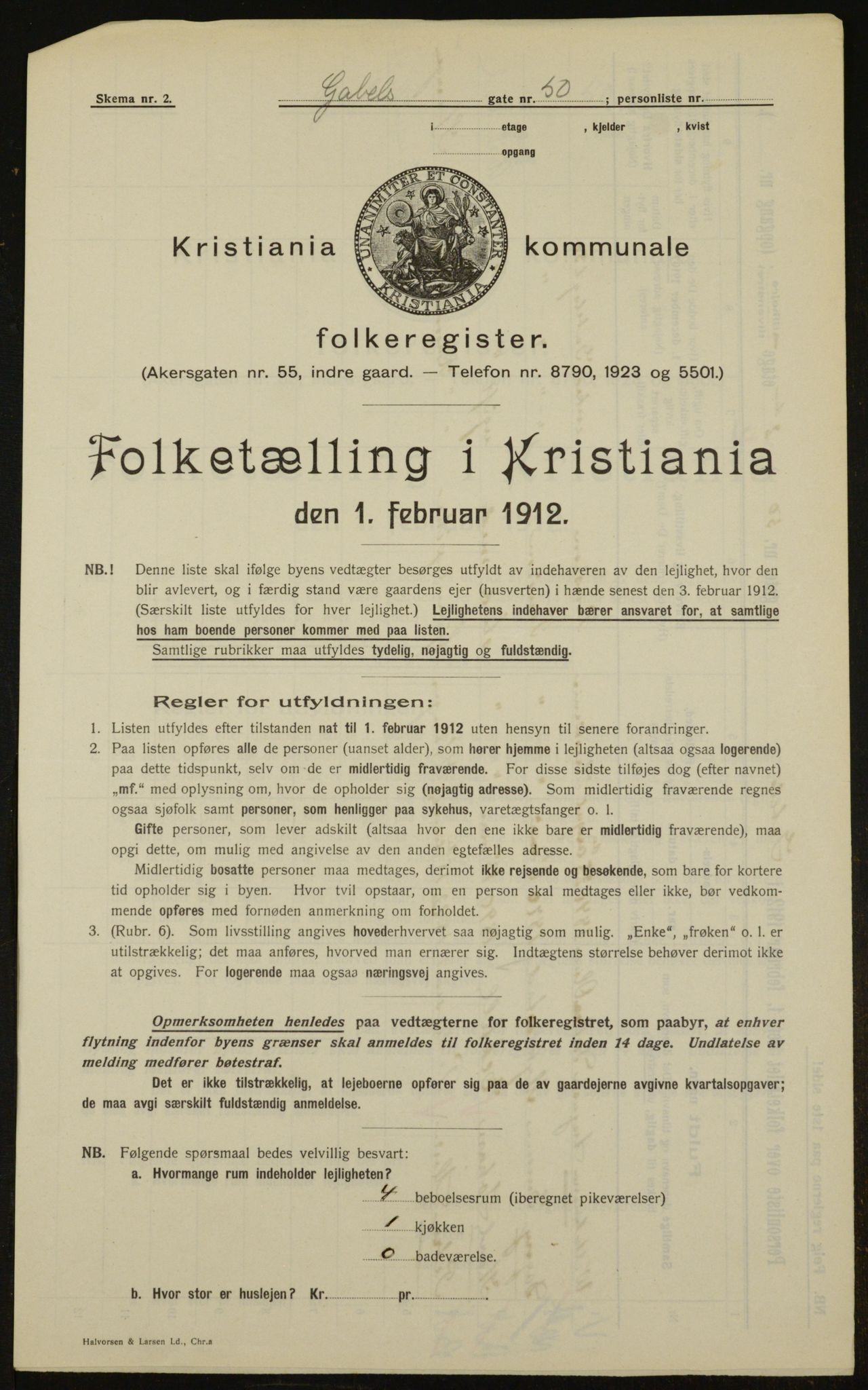 OBA, Kommunal folketelling 1.2.1912 for Kristiania, 1912, s. 28566