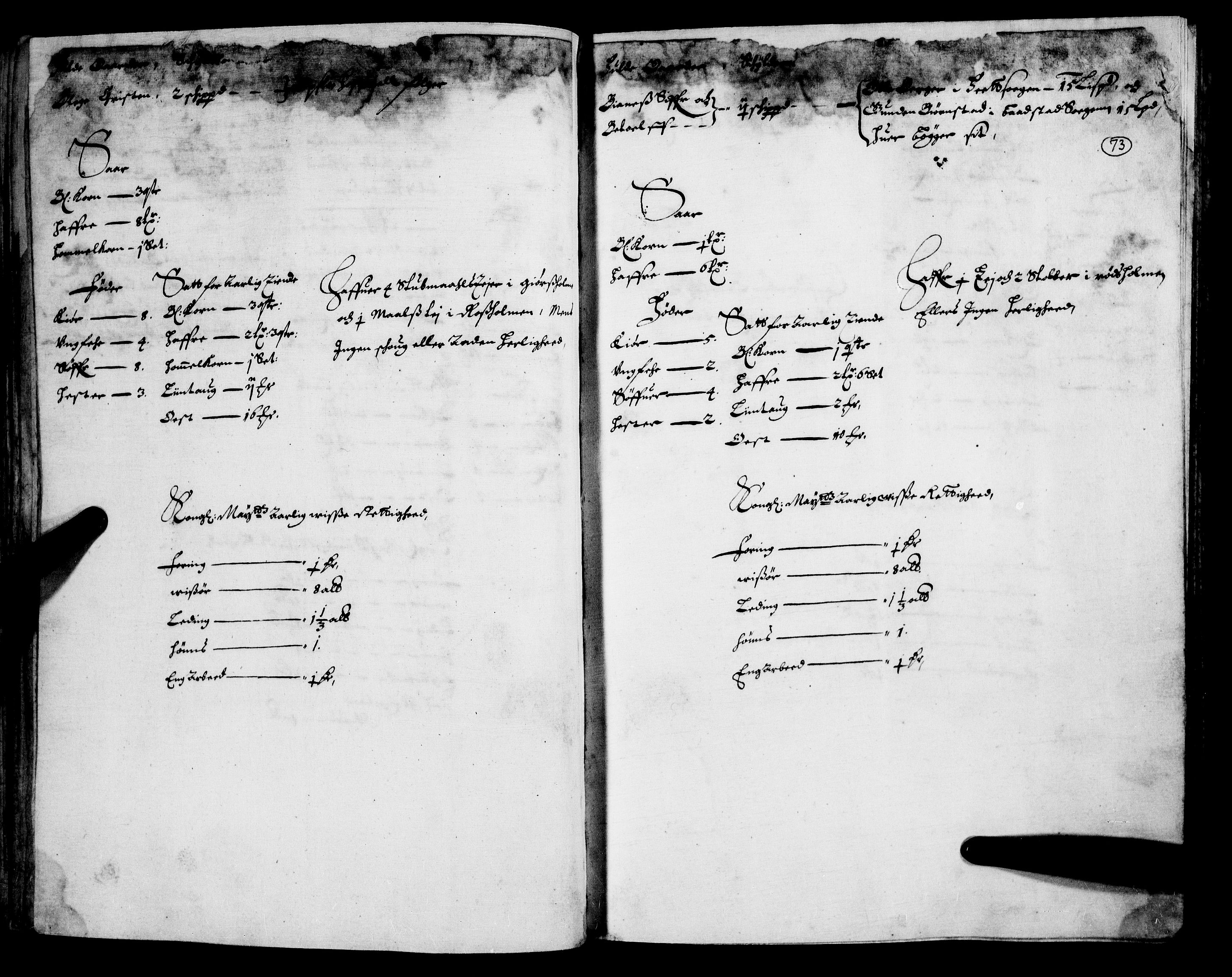 Rentekammeret inntil 1814, Realistisk ordnet avdeling, AV/RA-EA-4070/N/Nb/Nba/L0007: Nedre Romerike fogderi, 1. del, 1666, s. 72b-73a