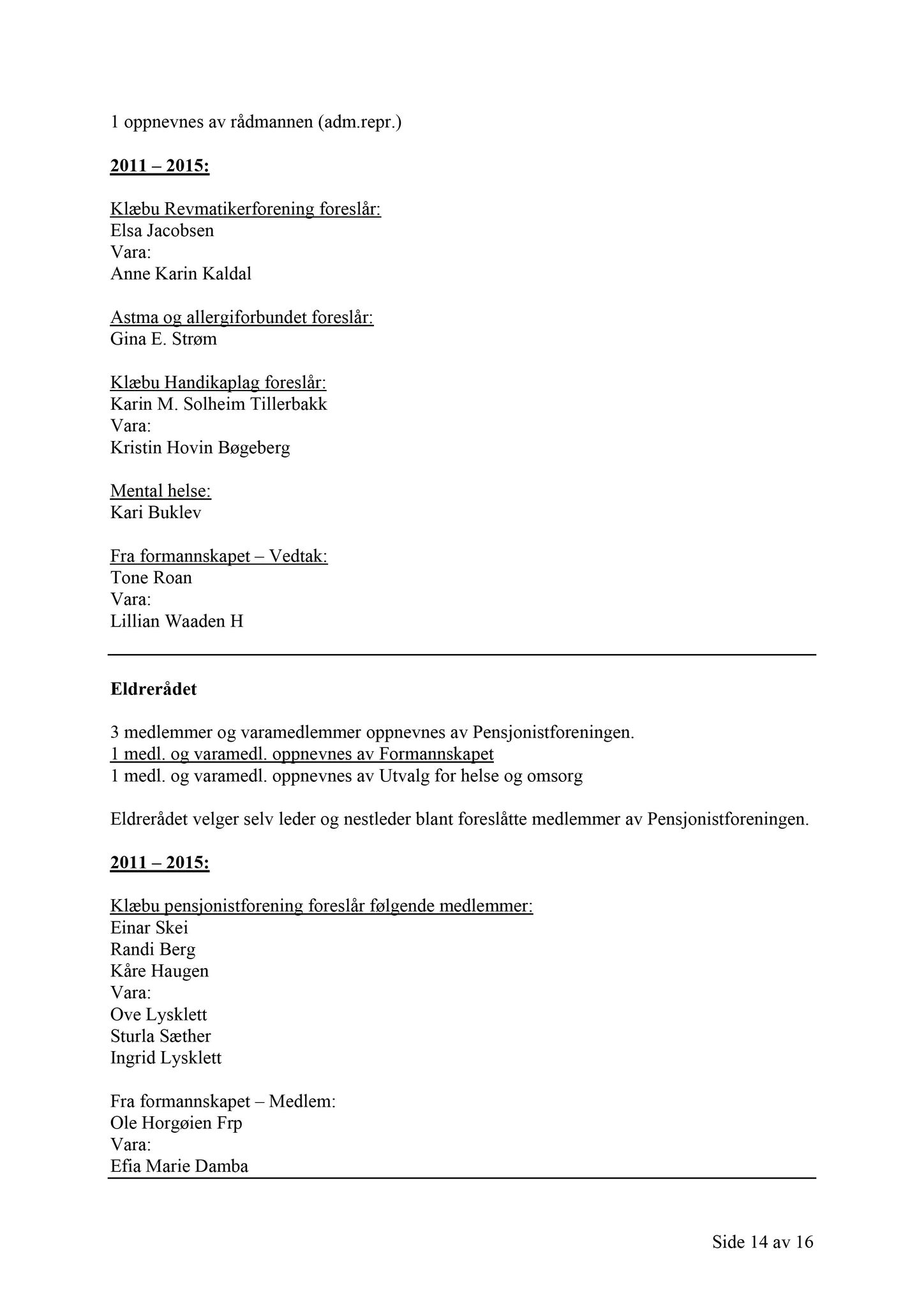 Klæbu Kommune, TRKO/KK/02-FS/L004: Formannsskapet - Møtedokumenter, 2011, s. 2448