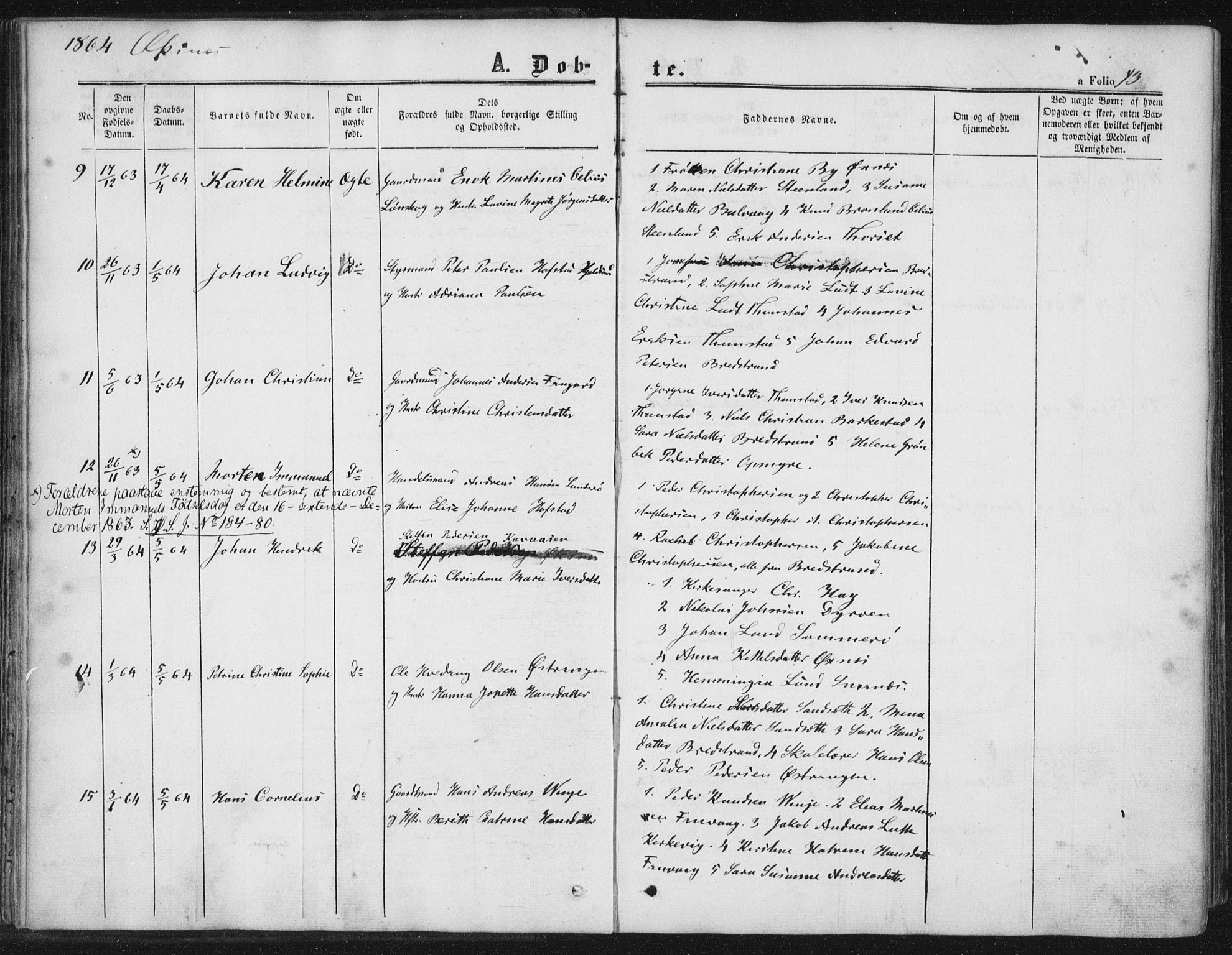 Ministerialprotokoller, klokkerbøker og fødselsregistre - Nordland, AV/SAT-A-1459/893/L1333: Ministerialbok nr. 893A06, 1858-1866, s. 43