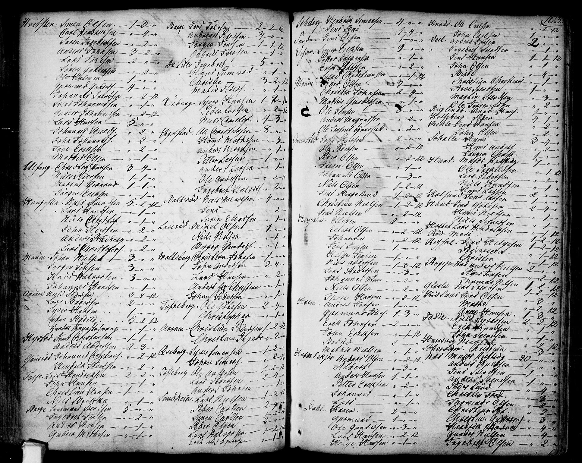 Borge prestekontor Kirkebøker, SAO/A-10903/F/Fa/L0002: Ministerialbok nr. I 2, 1791-1817, s. 103