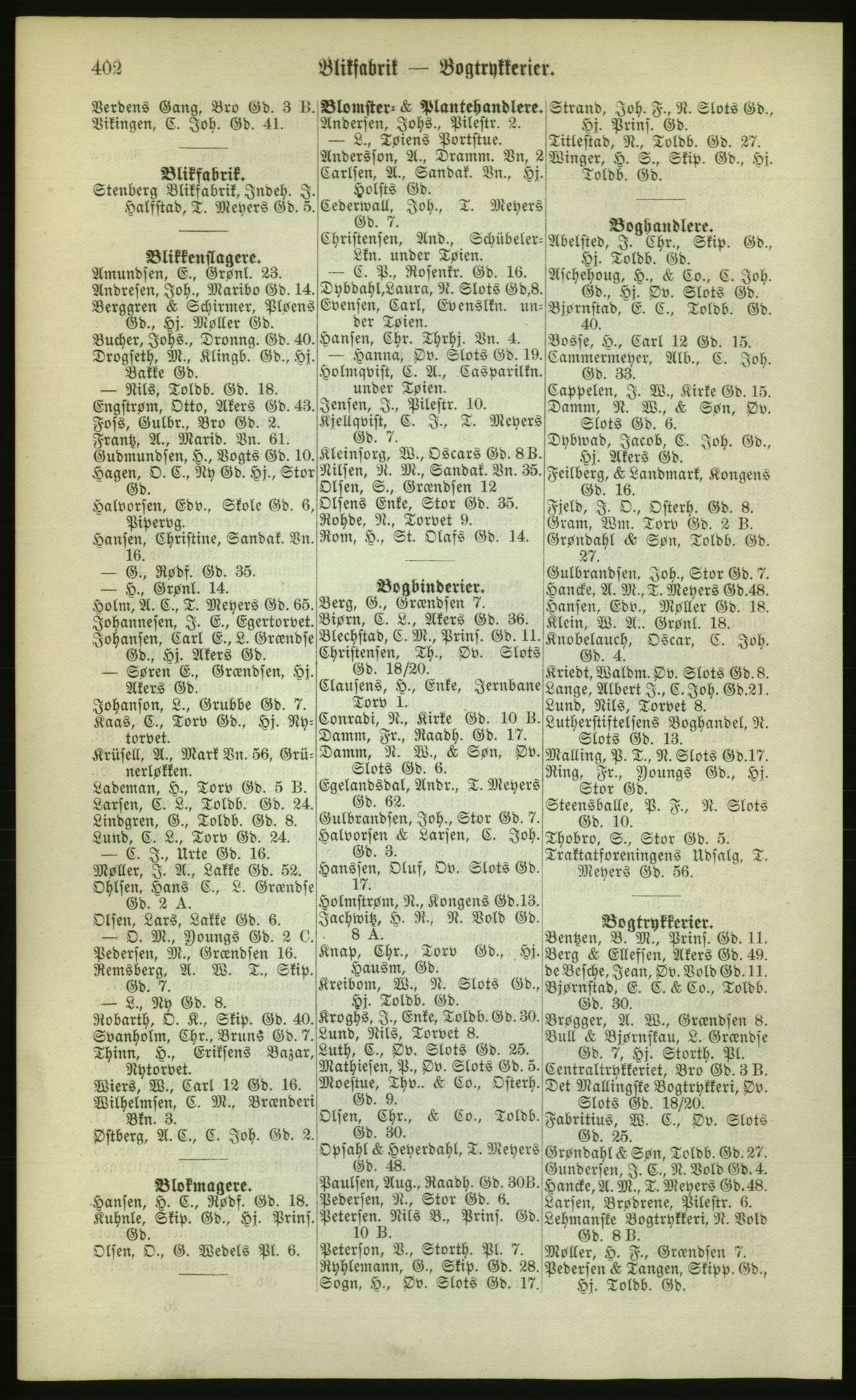 Kristiania/Oslo adressebok, PUBL/-, 1880, s. 402