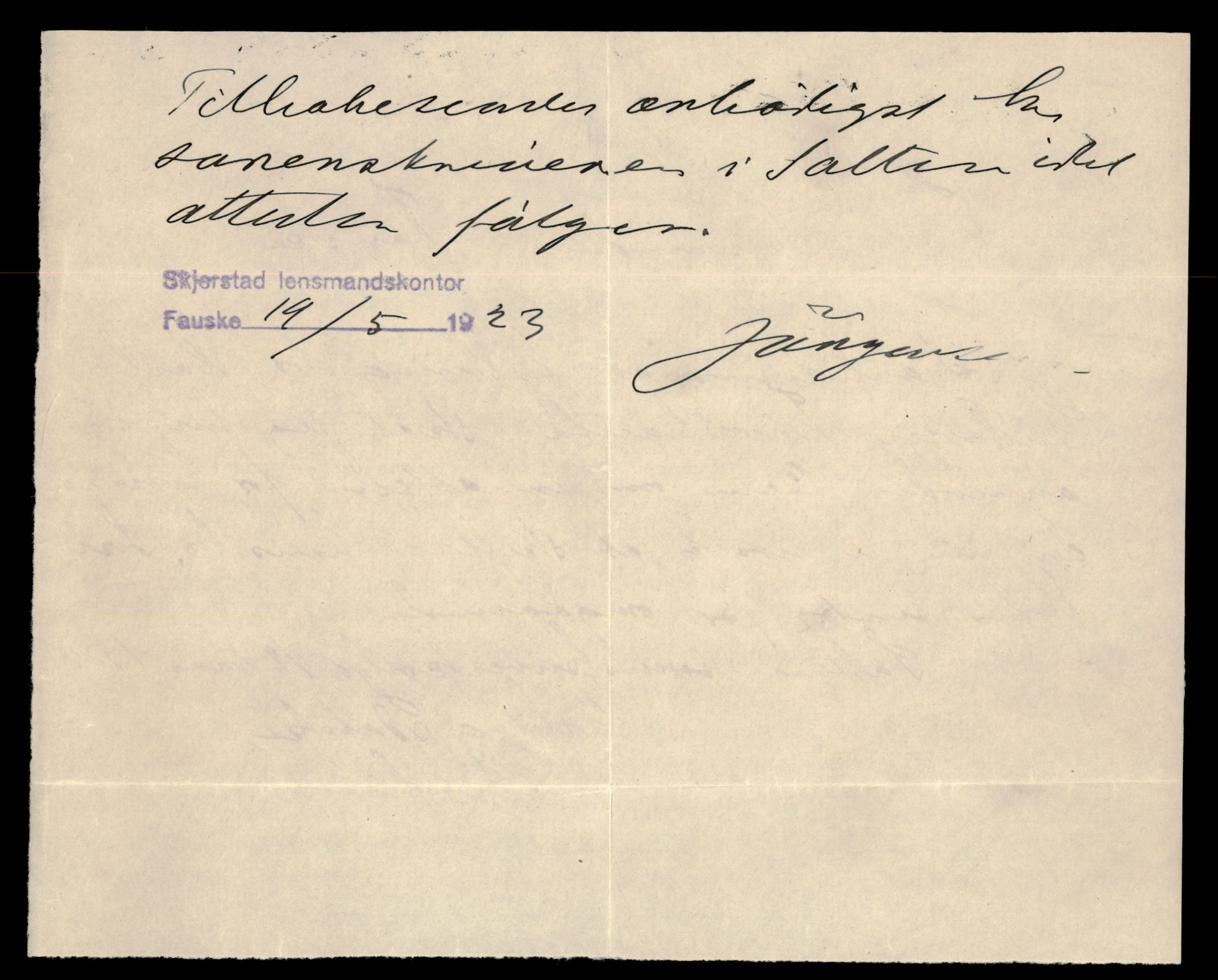 Salten sorenskriveri, SAT/A-4578/1/6/6D/L0009: Lysingsbok, 1919-1928, s. 142