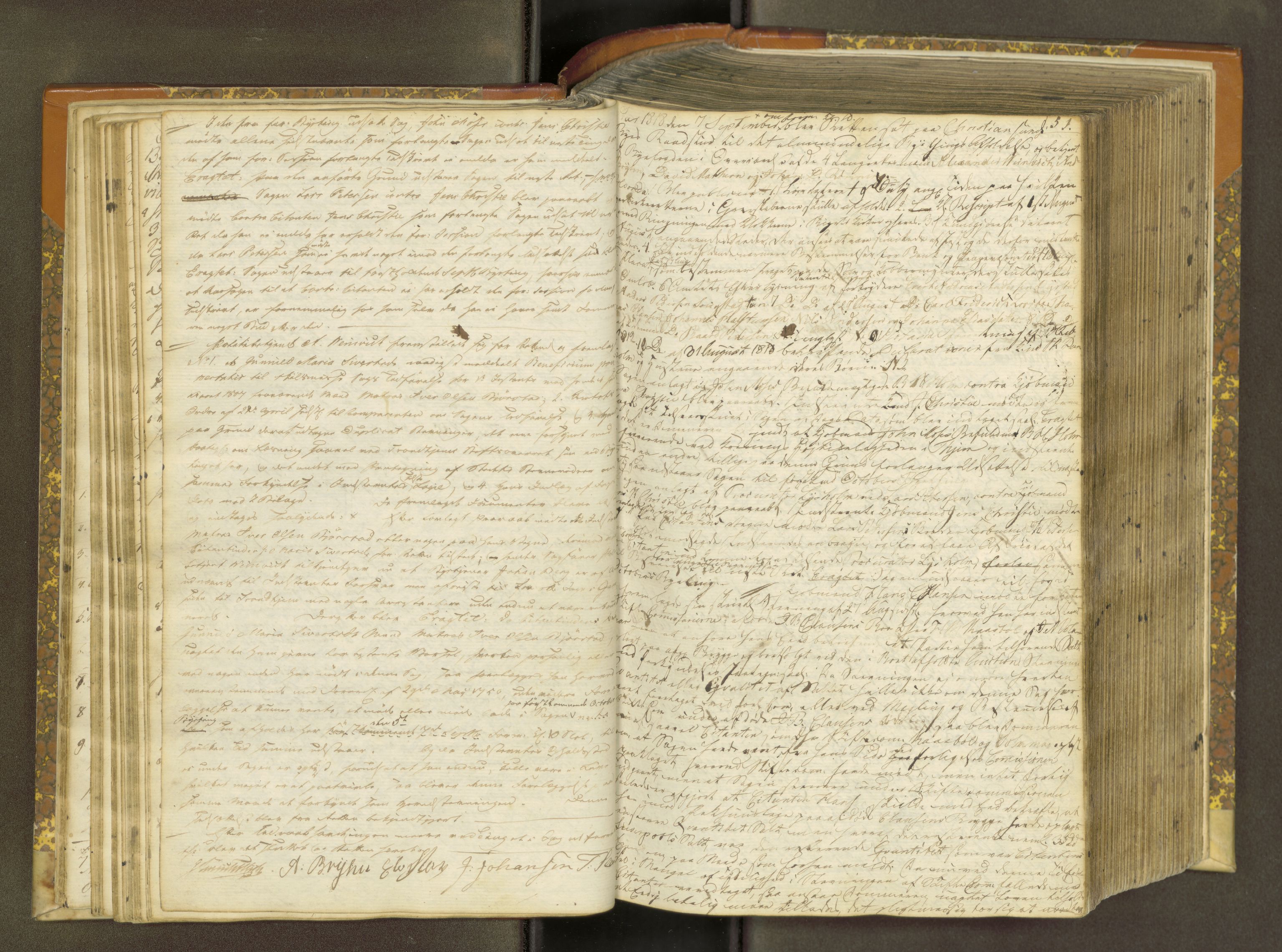 Kristiansund byfogd, AV/SAT-A-4587/A/01/L0008: Justisprotokoll. Aut. 31.12.1817, 1817-1829, s. 50b-51a