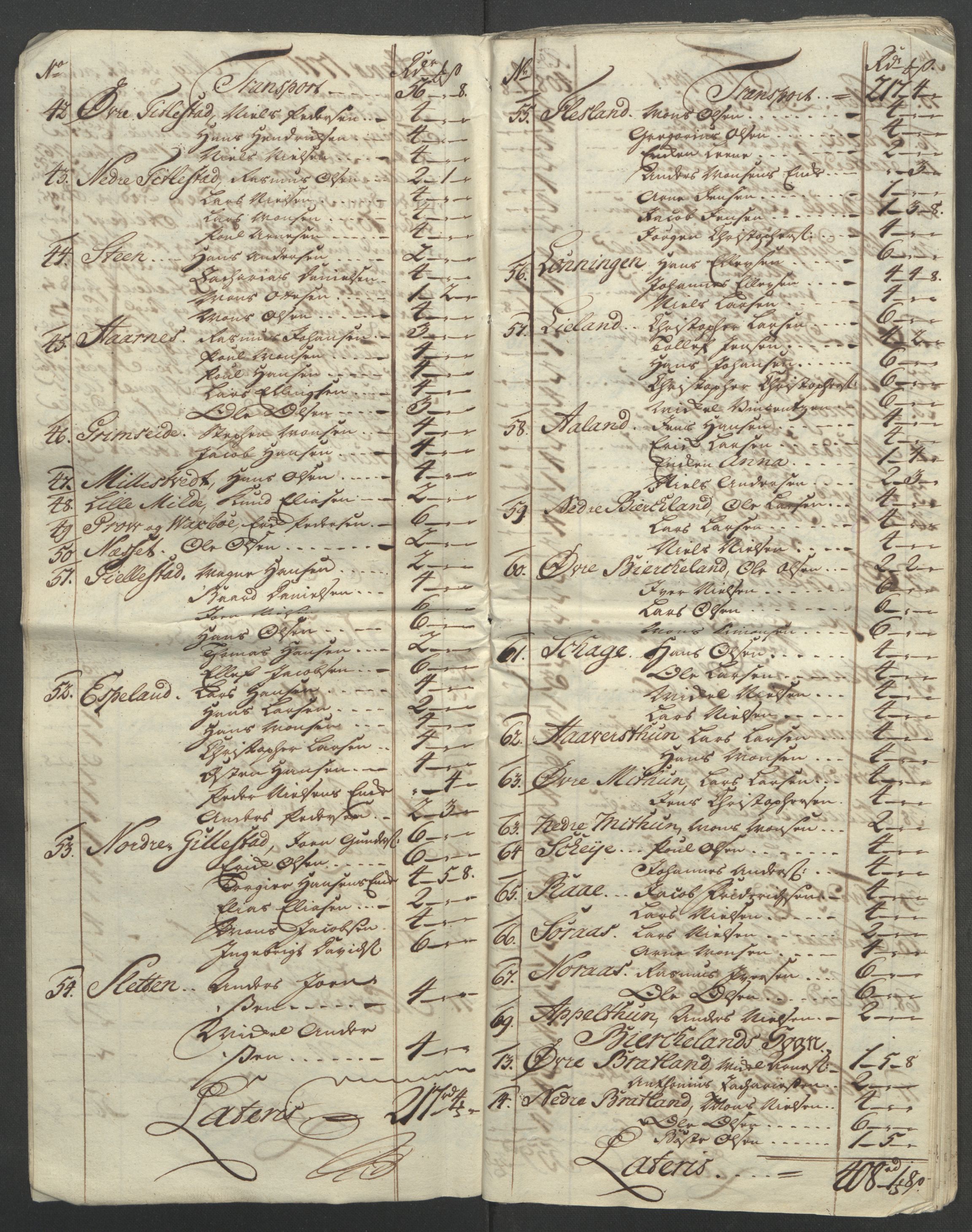 Rentekammeret inntil 1814, Reviderte regnskaper, Fogderegnskap, AV/RA-EA-4092/R51/L3303: Ekstraskatten Nordhordland og Voss, 1762-1772, s. 498