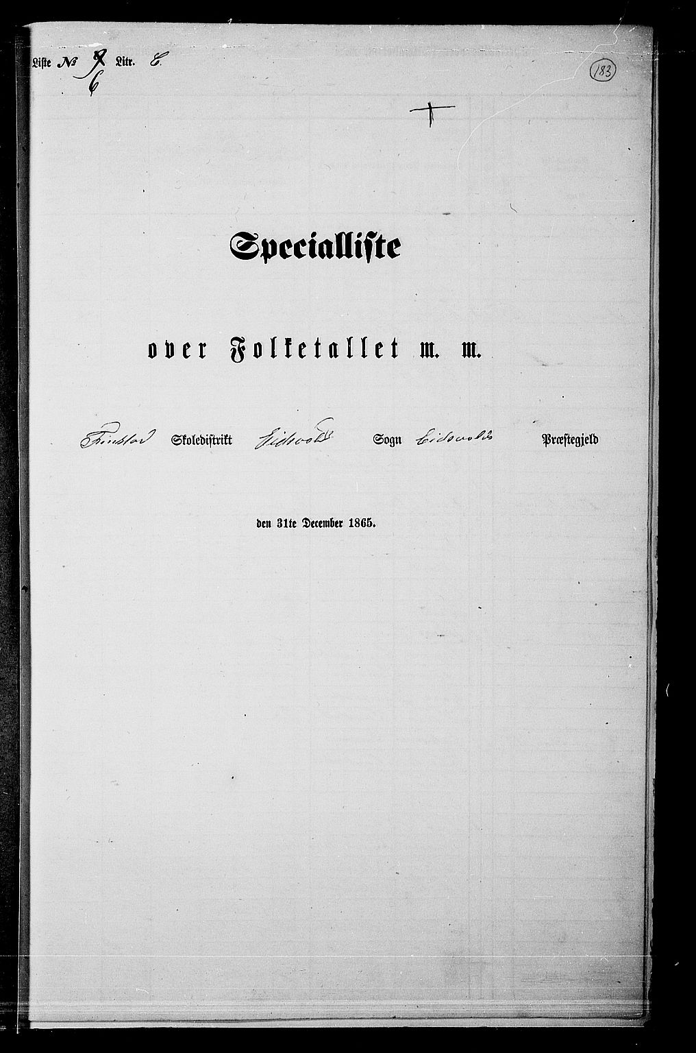 RA, Folketelling 1865 for 0237P Eidsvoll prestegjeld, 1865, s. 162