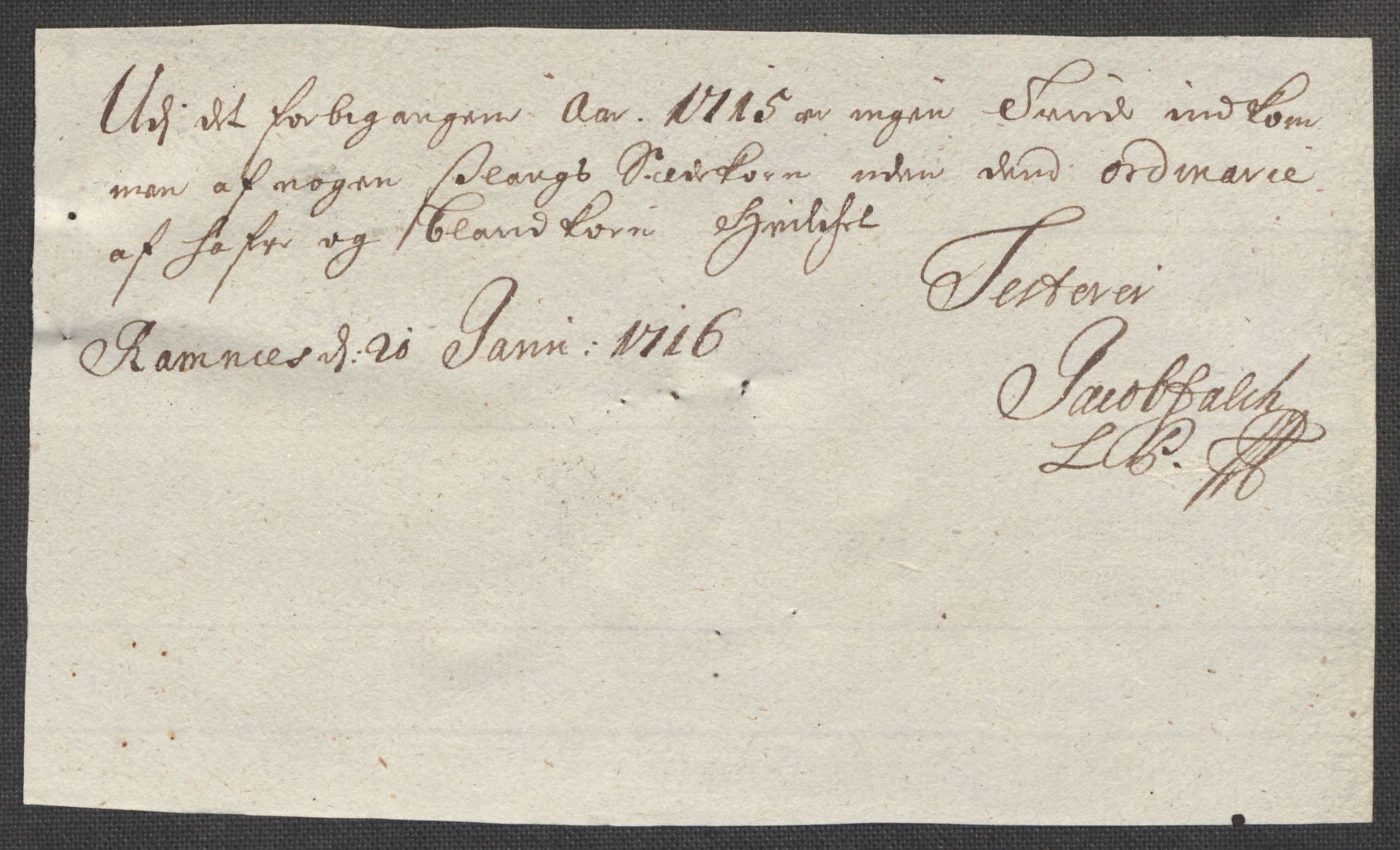 Rentekammeret inntil 1814, Reviderte regnskaper, Fogderegnskap, RA/EA-4092/R32/L1879: Fogderegnskap Jarlsberg grevskap, 1714-1715, s. 357