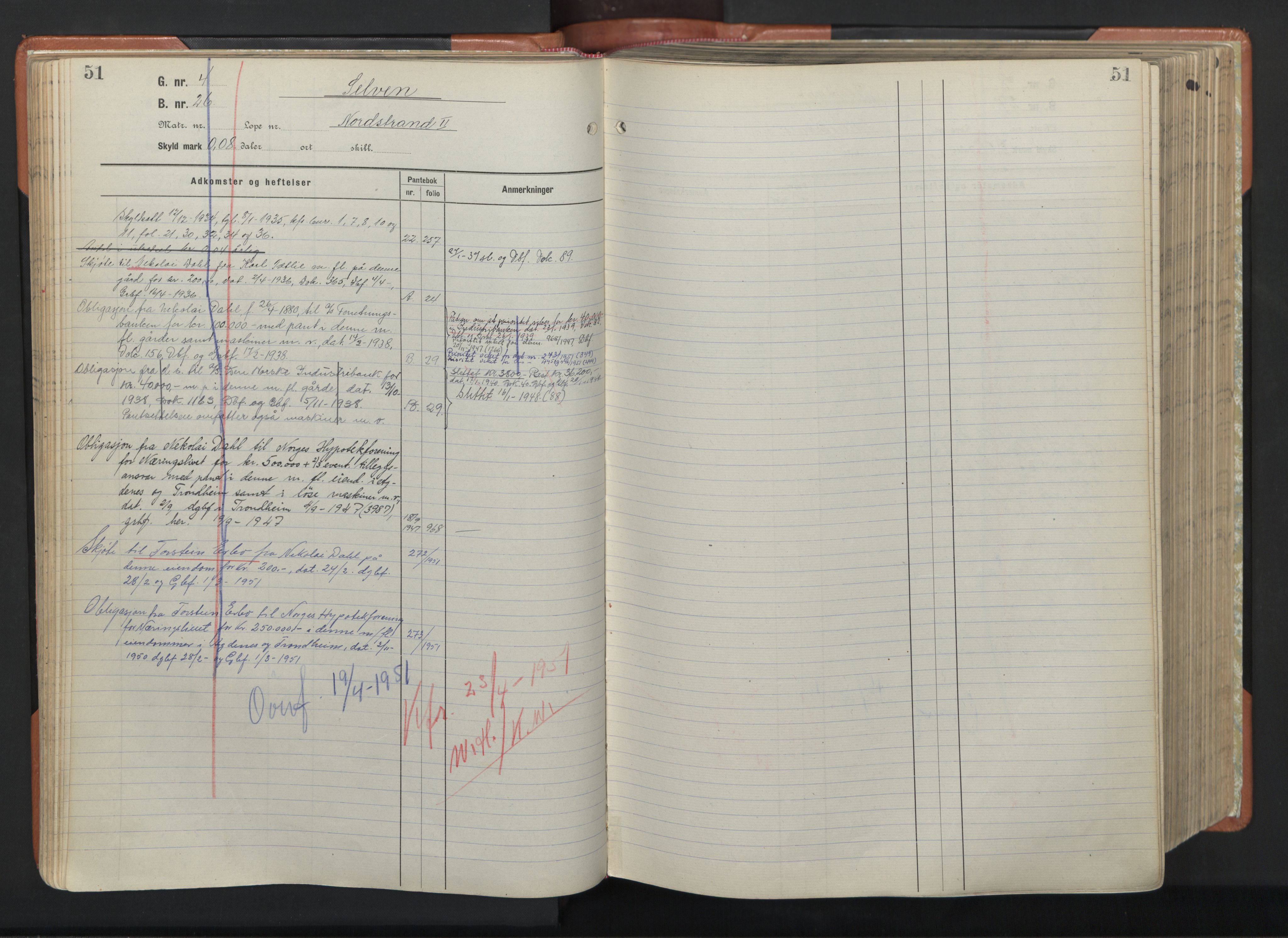 Hitra sorenskriveri, AV/SAT-A-0018/2/2A/L0031: Panteregister nr. 31, s. 51