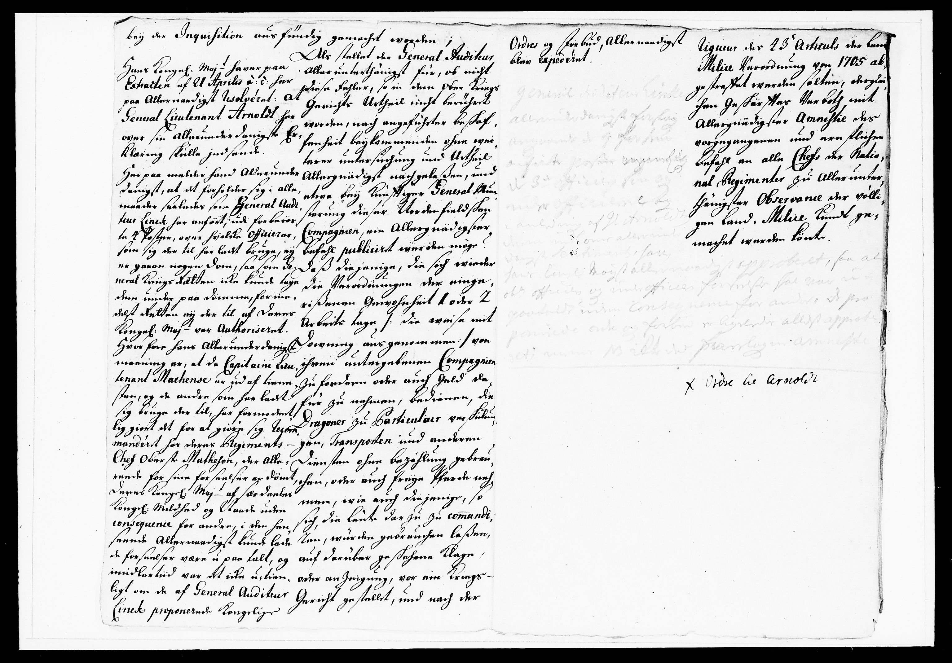 Krigskollegiet, Krigskancelliet, DRA/A-0006/-/1143-1150: Refererede sager, 1738, s. 539