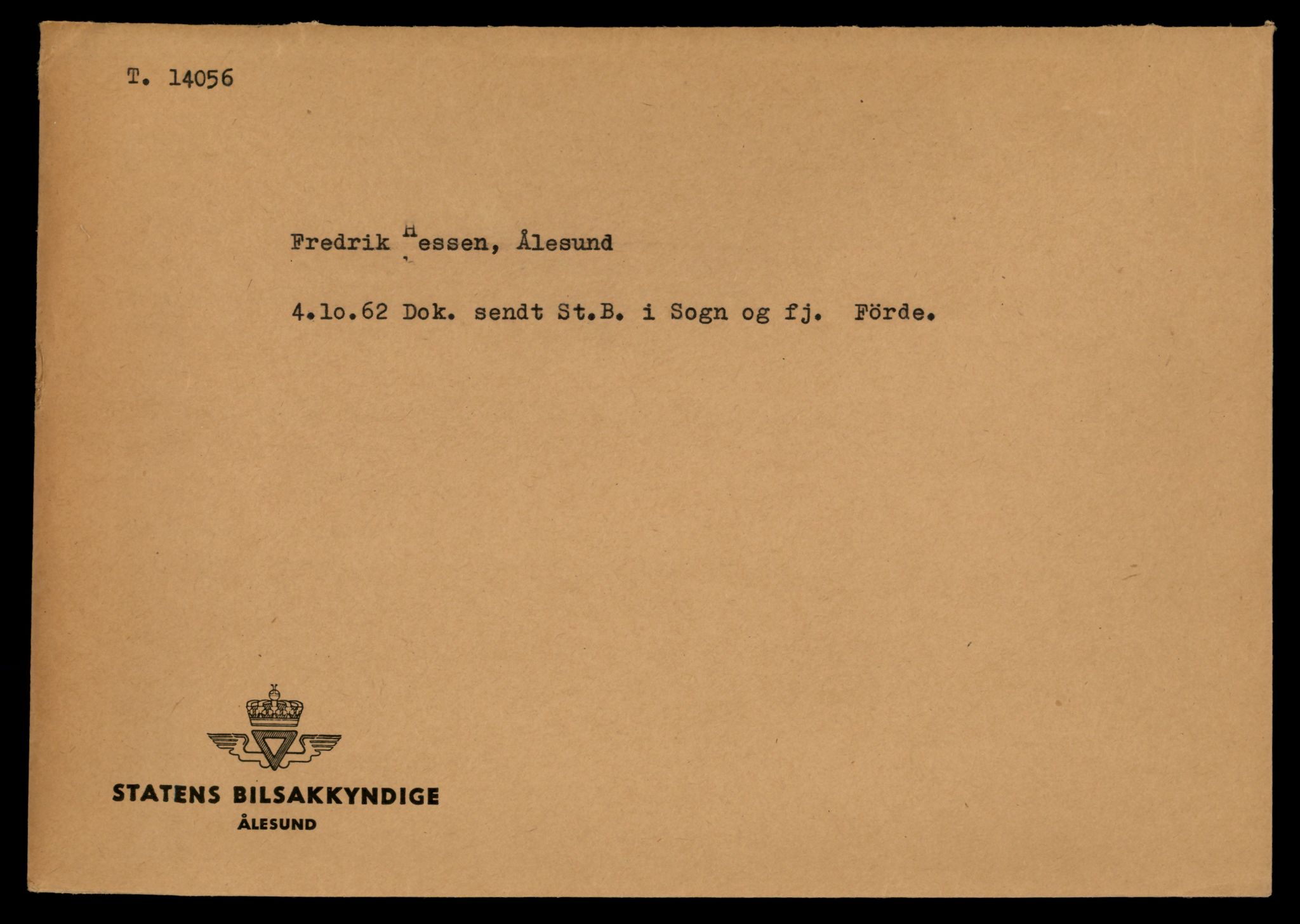 Møre og Romsdal vegkontor - Ålesund trafikkstasjon, AV/SAT-A-4099/F/Fe/L0042: Registreringskort for kjøretøy T 13906 - T 14079, 1927-1998, s. 2623