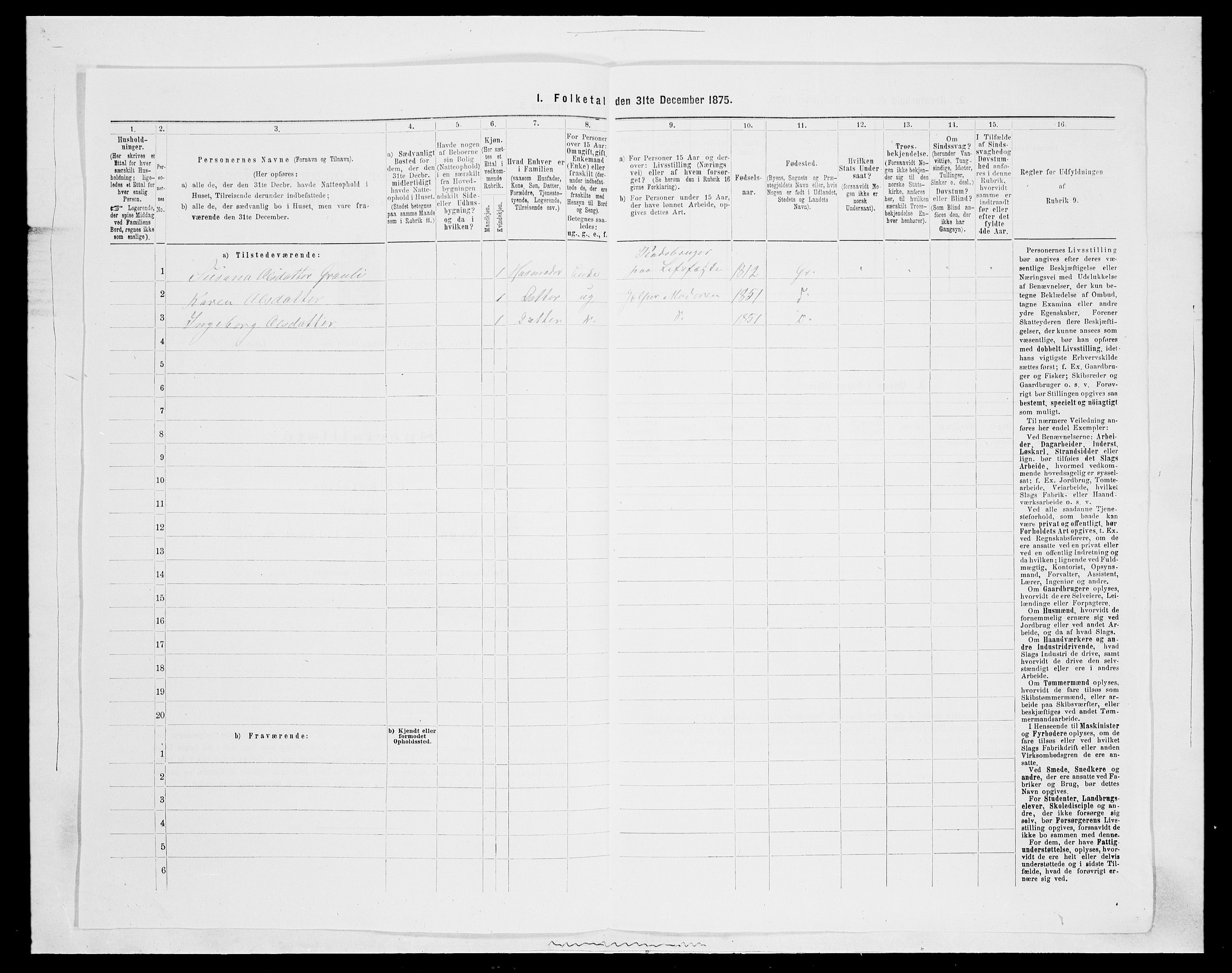 SAH, Folketelling 1875 for 0534P Gran prestegjeld, 1875, s. 2264