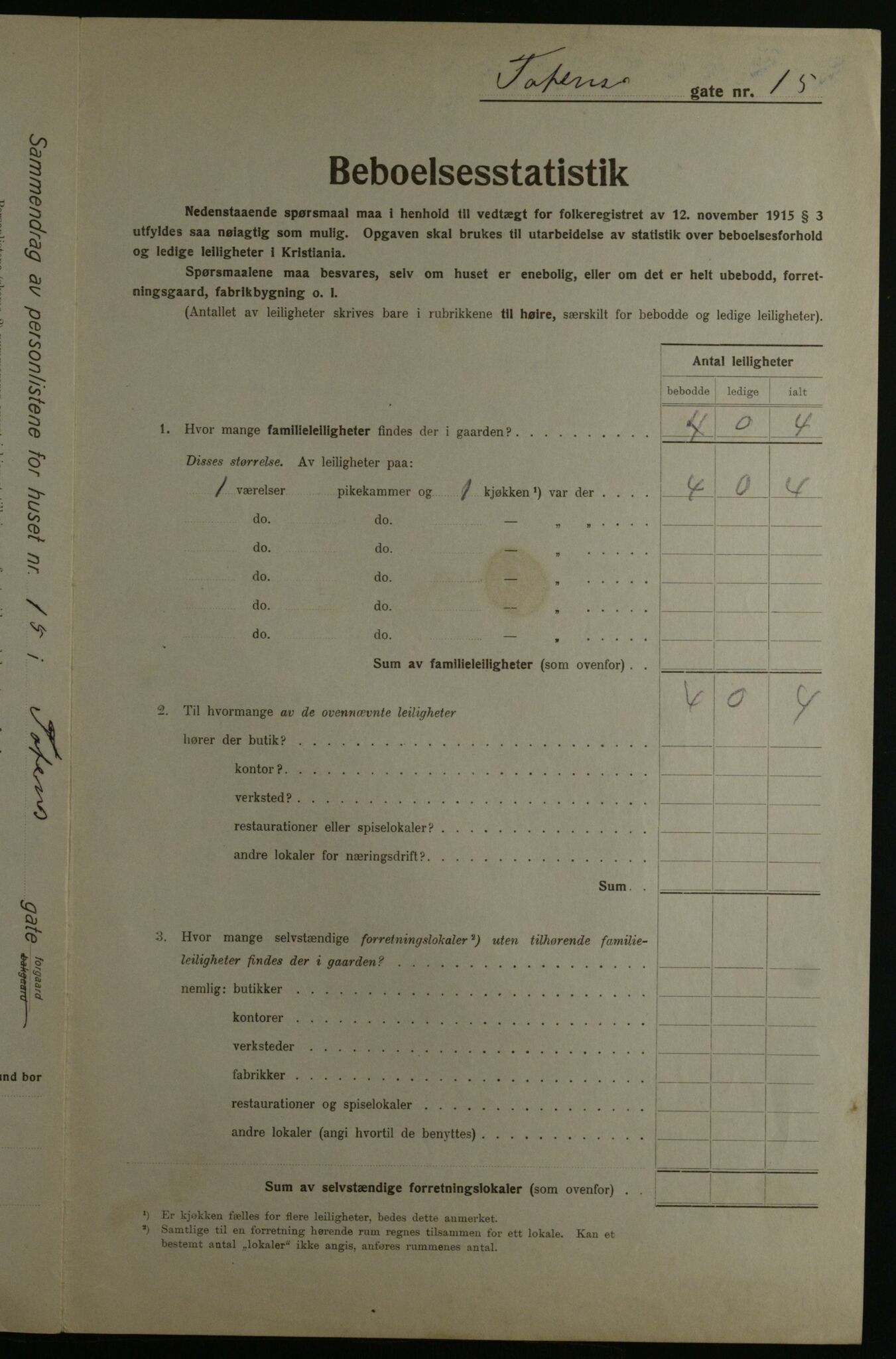 OBA, Kommunal folketelling 1.12.1923 for Kristiania, 1923, s. 127317