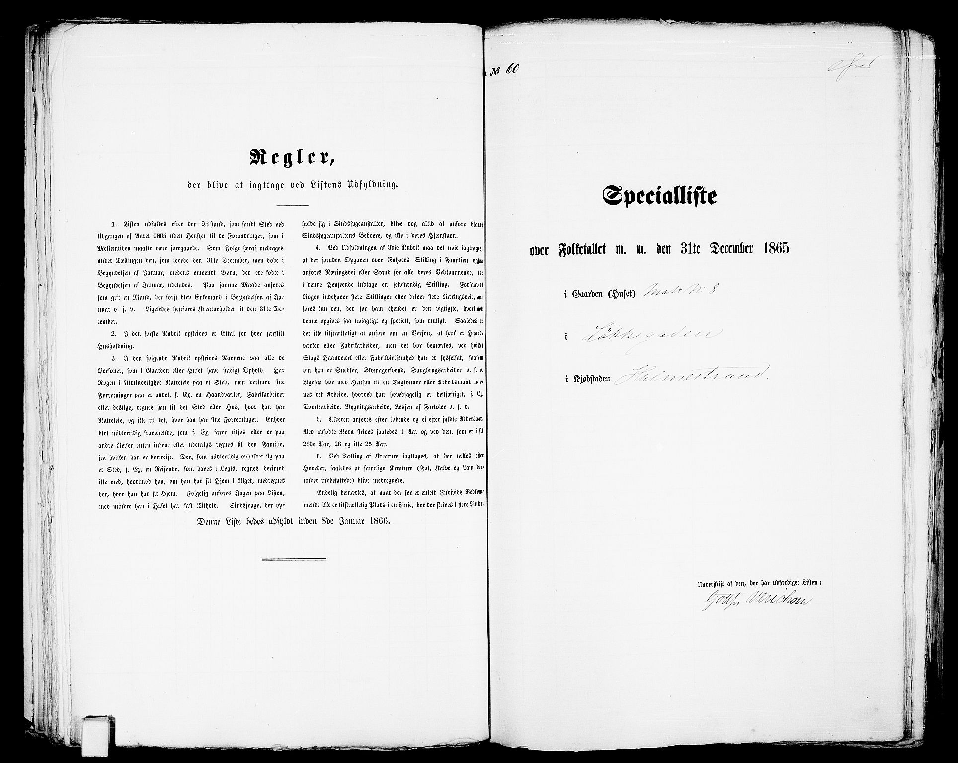 RA, Folketelling 1865 for 0702B Botne prestegjeld, Holmestrand kjøpstad, 1865, s. 126