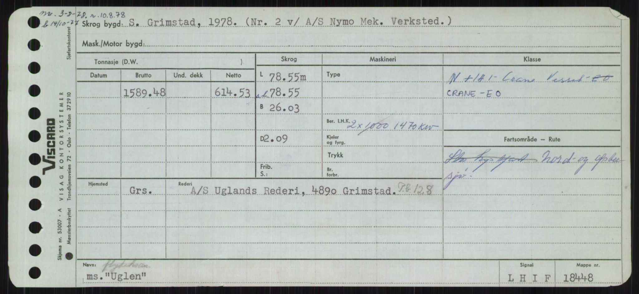 Sjøfartsdirektoratet med forløpere, Skipsmålingen, AV/RA-S-1627/H/Ha/L0006/0002: Fartøy, Sver-Å / Fartøy, U-Å, s. 5
