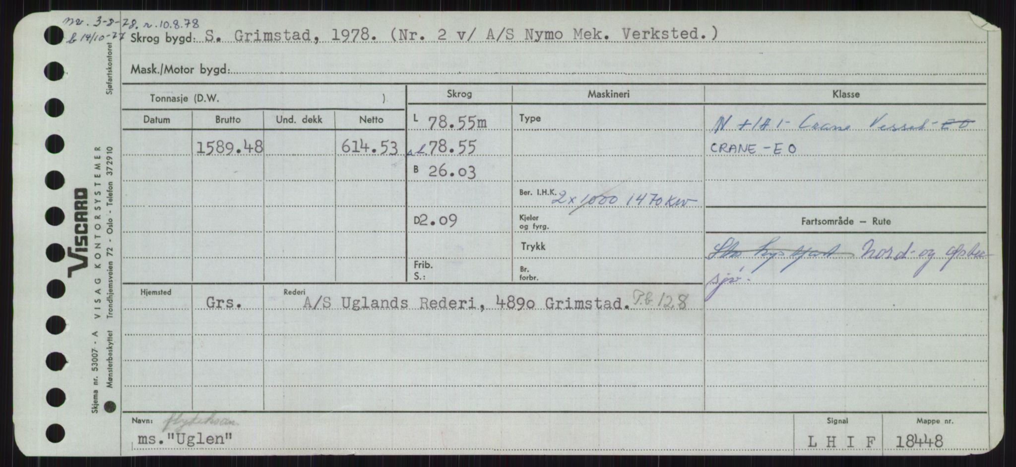 Sjøfartsdirektoratet med forløpere, Skipsmålingen, RA/S-1627/H/Ha/L0006/0002: Fartøy, Sver-Å / Fartøy, U-Å, s. 5