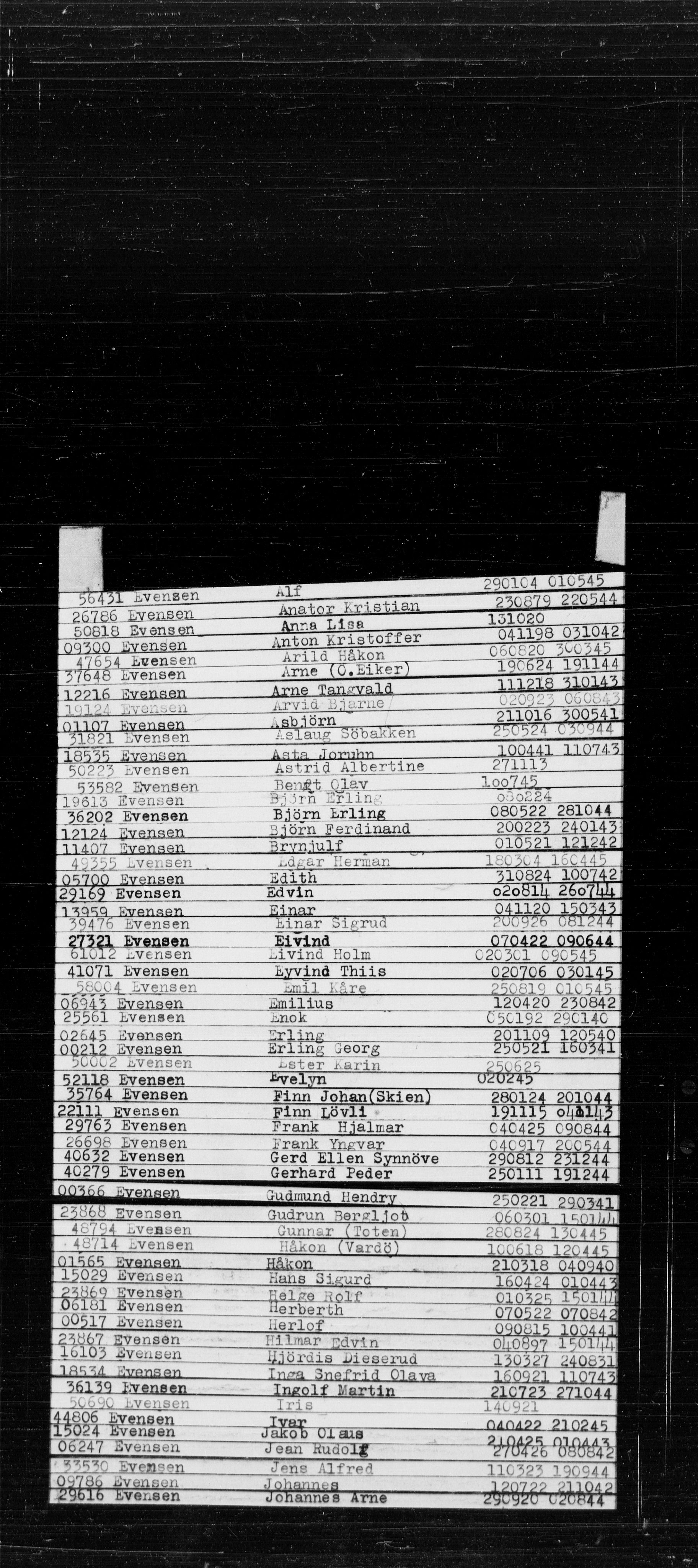 Den Kgl. Norske Legasjons Flyktningskontor, AV/RA-S-6753/V/Va/L0022: Kjesäterkartoteket.  Alfabetisk register, A-Å., 1940-1945, s. 183