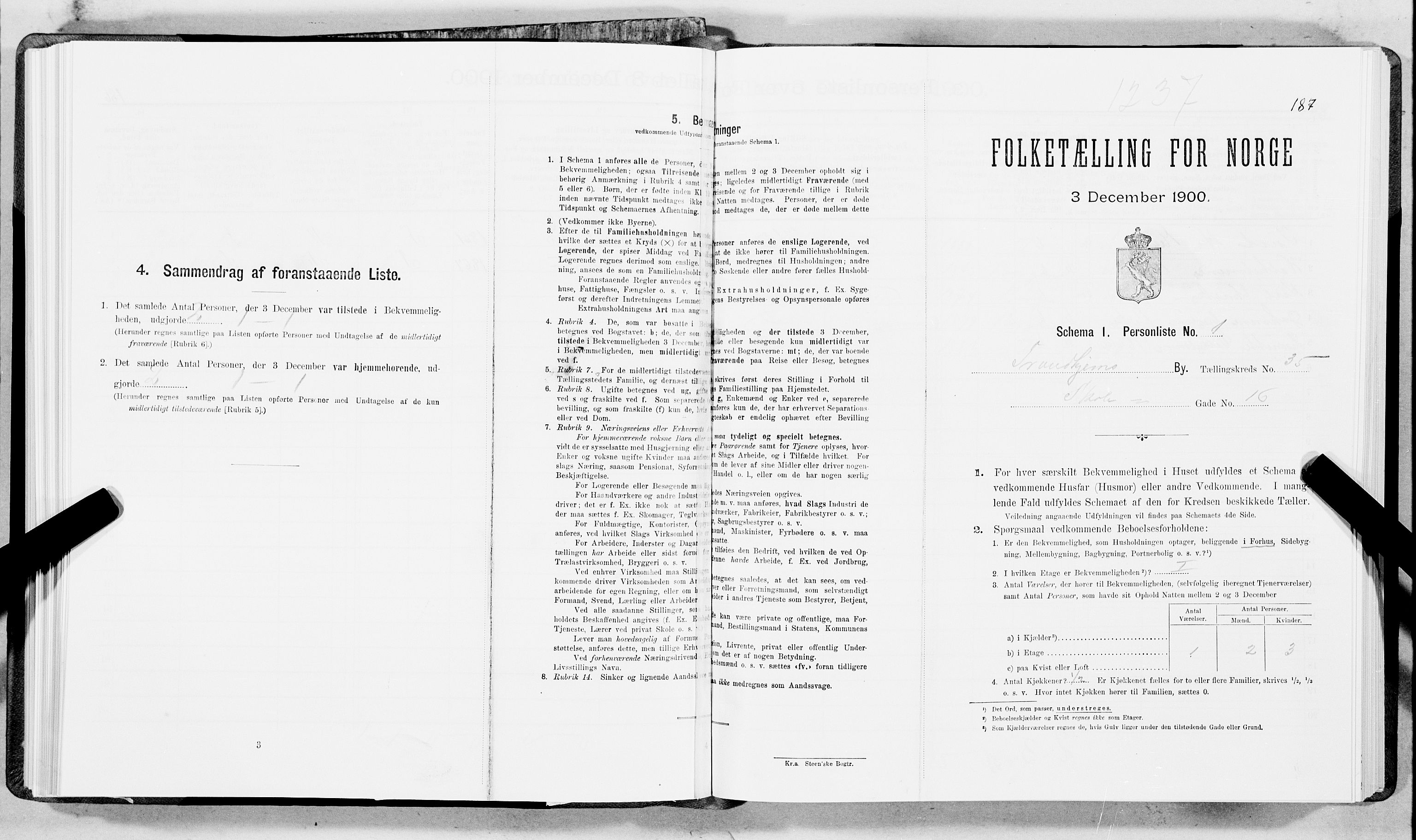 SAT, Folketelling 1900 for 1601 Trondheim kjøpstad, 1900, s. 5953