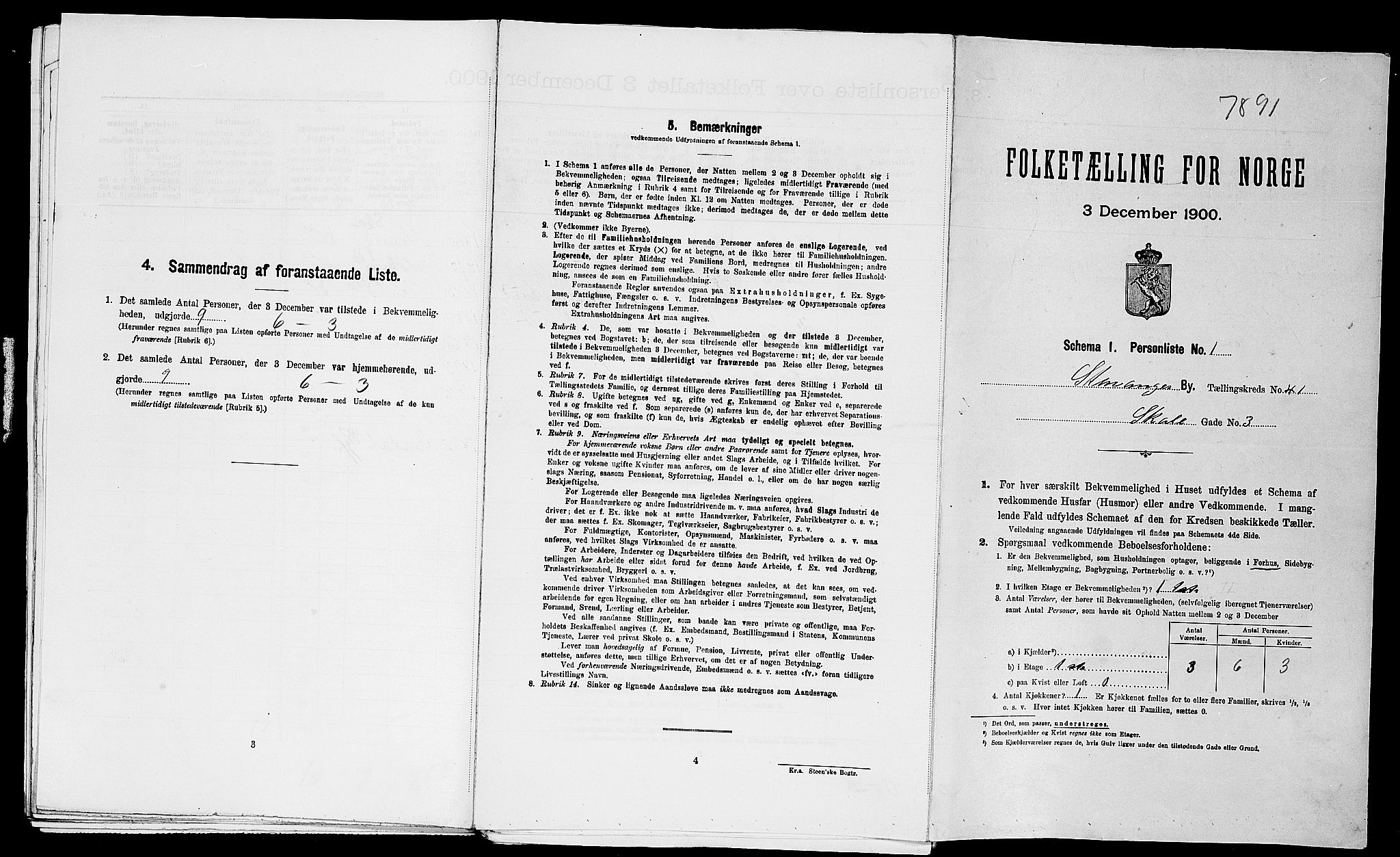 SAST, Folketelling 1900 for 1103 Stavanger kjøpstad, 1900, s. 14706