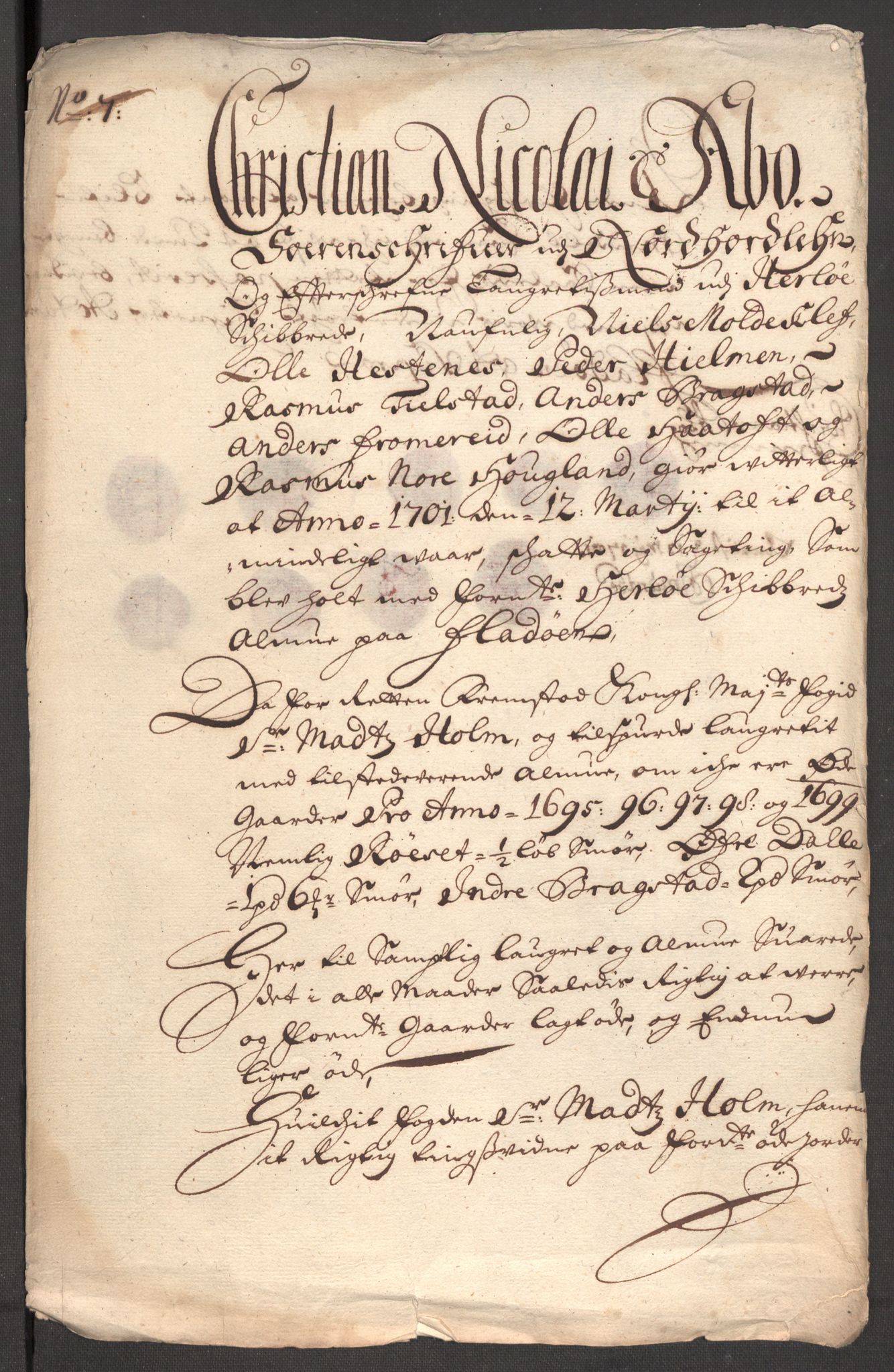 Rentekammeret inntil 1814, Reviderte regnskaper, Fogderegnskap, RA/EA-4092/R51/L3184: Fogderegnskap Nordhordland og Voss, 1698-1699, s. 335