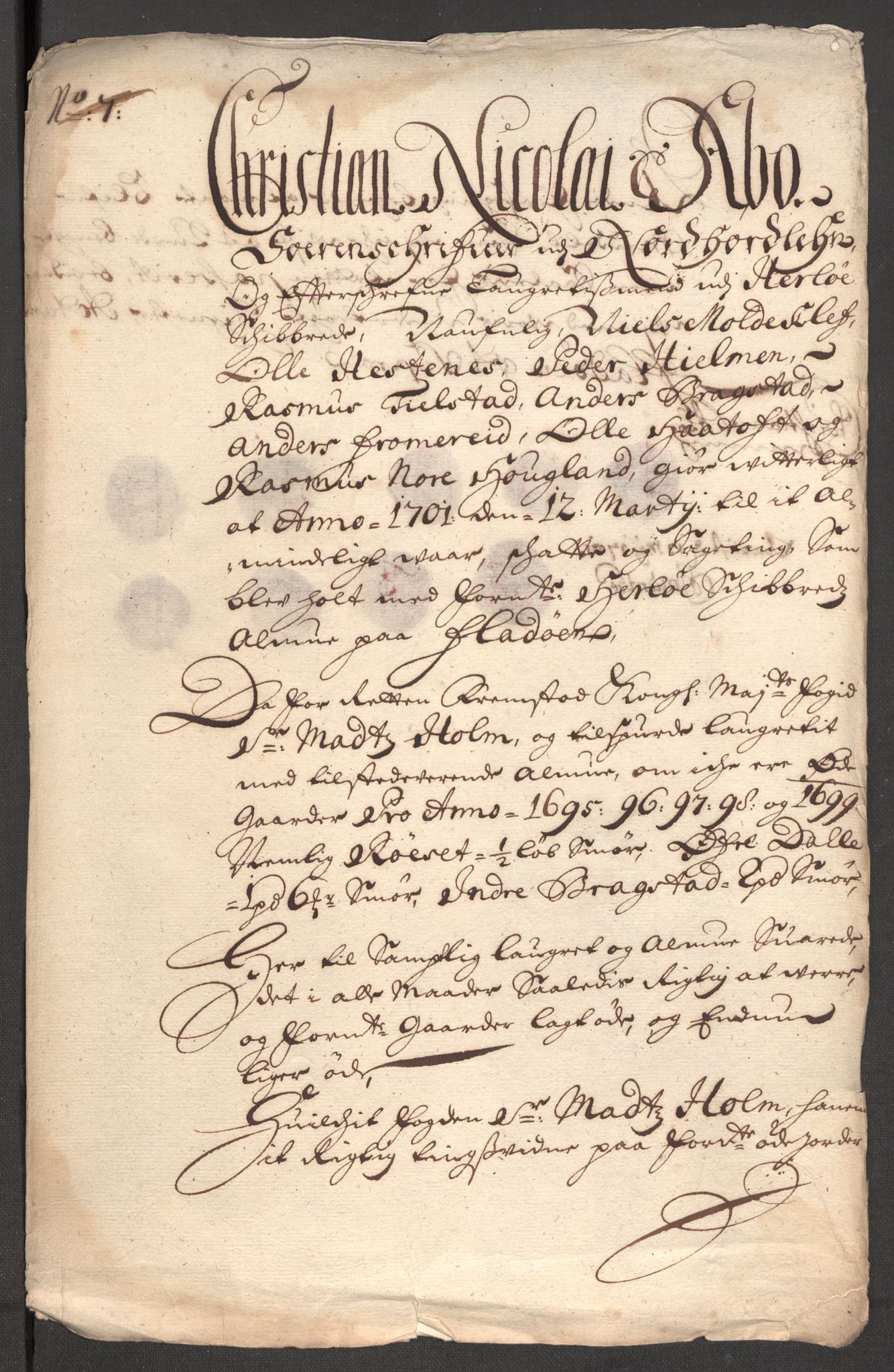Rentekammeret inntil 1814, Reviderte regnskaper, Fogderegnskap, AV/RA-EA-4092/R51/L3184: Fogderegnskap Nordhordland og Voss, 1698-1699, s. 335