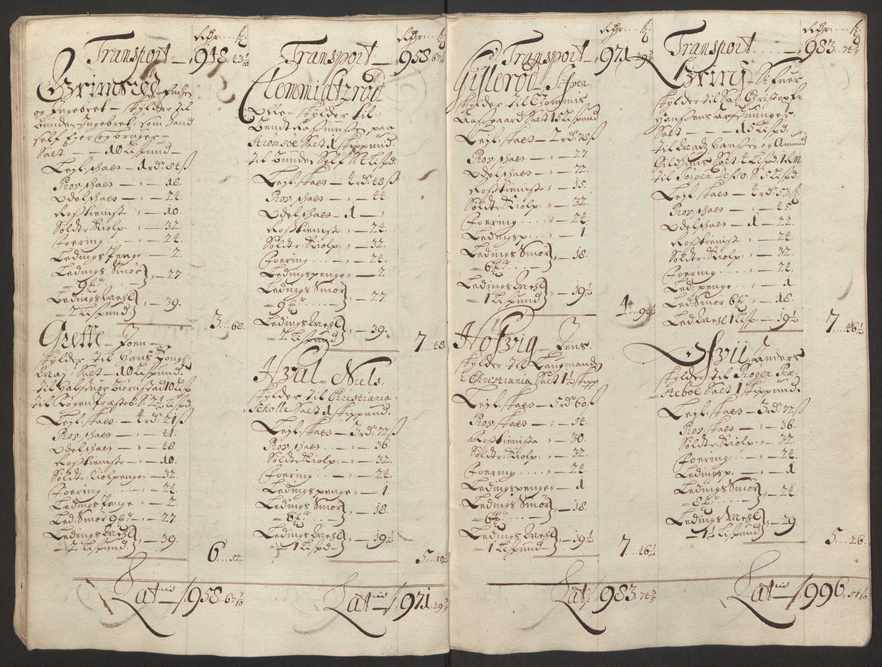 Rentekammeret inntil 1814, Reviderte regnskaper, Fogderegnskap, AV/RA-EA-4092/R30/L1694: Fogderegnskap Hurum, Røyken, Eiker og Lier, 1694-1696, s. 46
