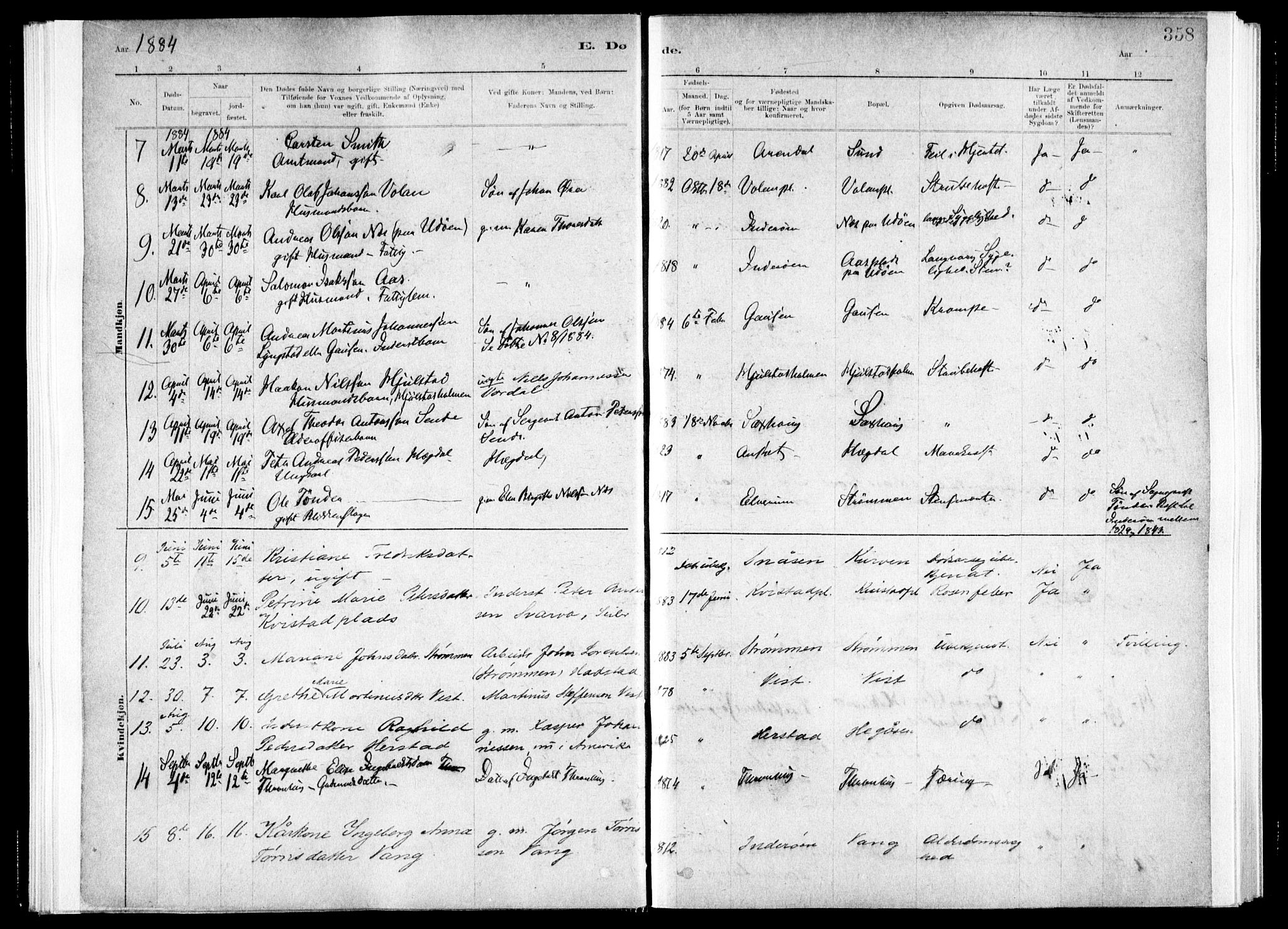 Ministerialprotokoller, klokkerbøker og fødselsregistre - Nord-Trøndelag, SAT/A-1458/730/L0285: Ministerialbok nr. 730A10, 1879-1914, s. 358