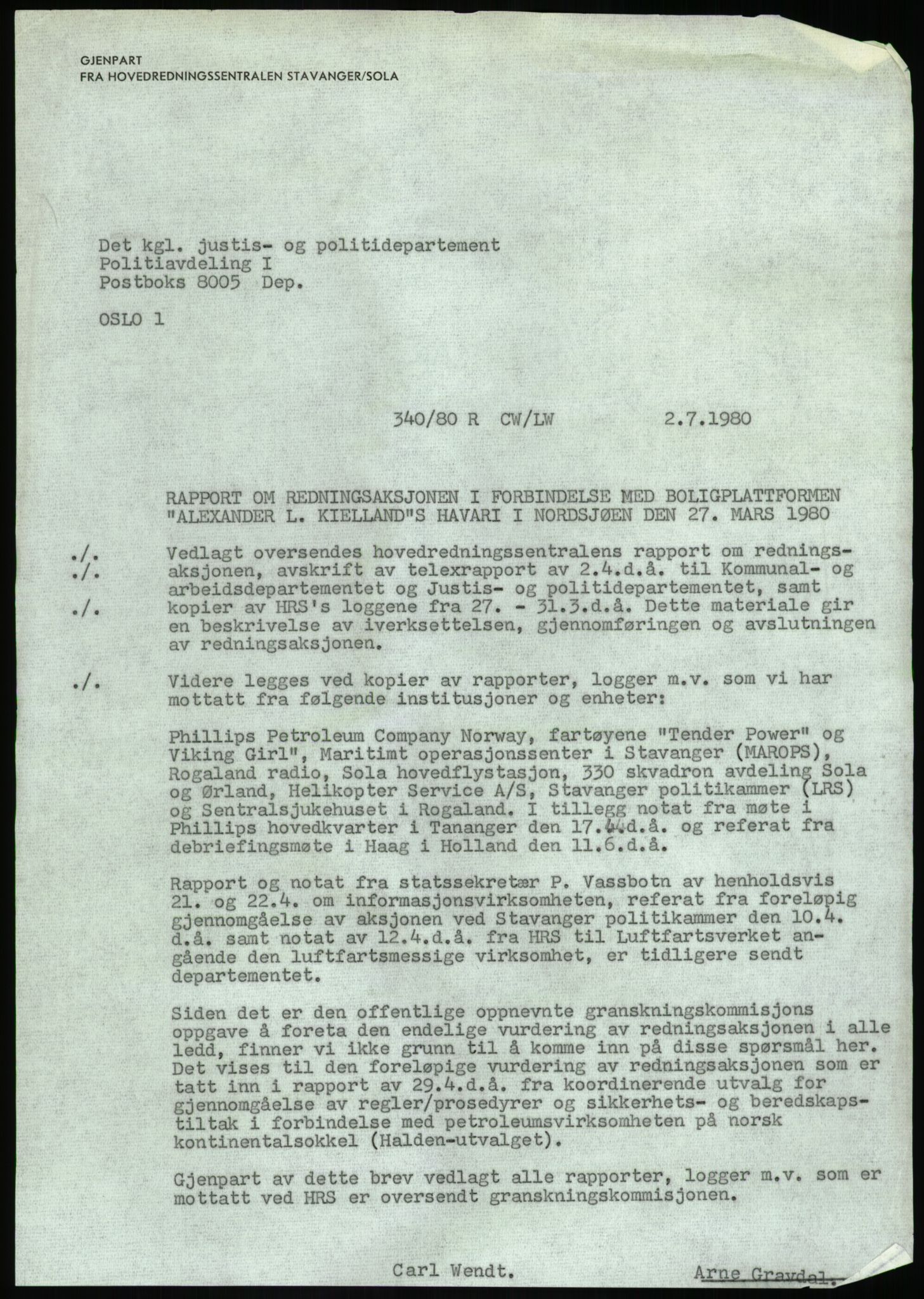 Justisdepartementet, Granskningskommisjonen ved Alexander Kielland-ulykken 27.3.1980, AV/RA-S-1165/D/L0017: P Hjelpefartøy (Doku.liste + P1-P6 av 6)/Q Hovedredningssentralen (Q0-Q27 av 27), 1980-1981, s. 39