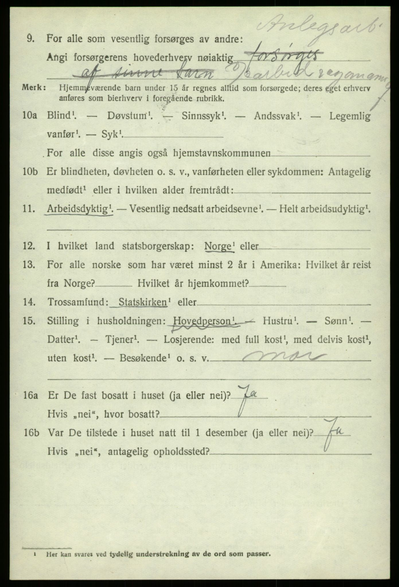 SAB, Folketelling 1920 for 1238 Kvam herred, 1920, s. 3212