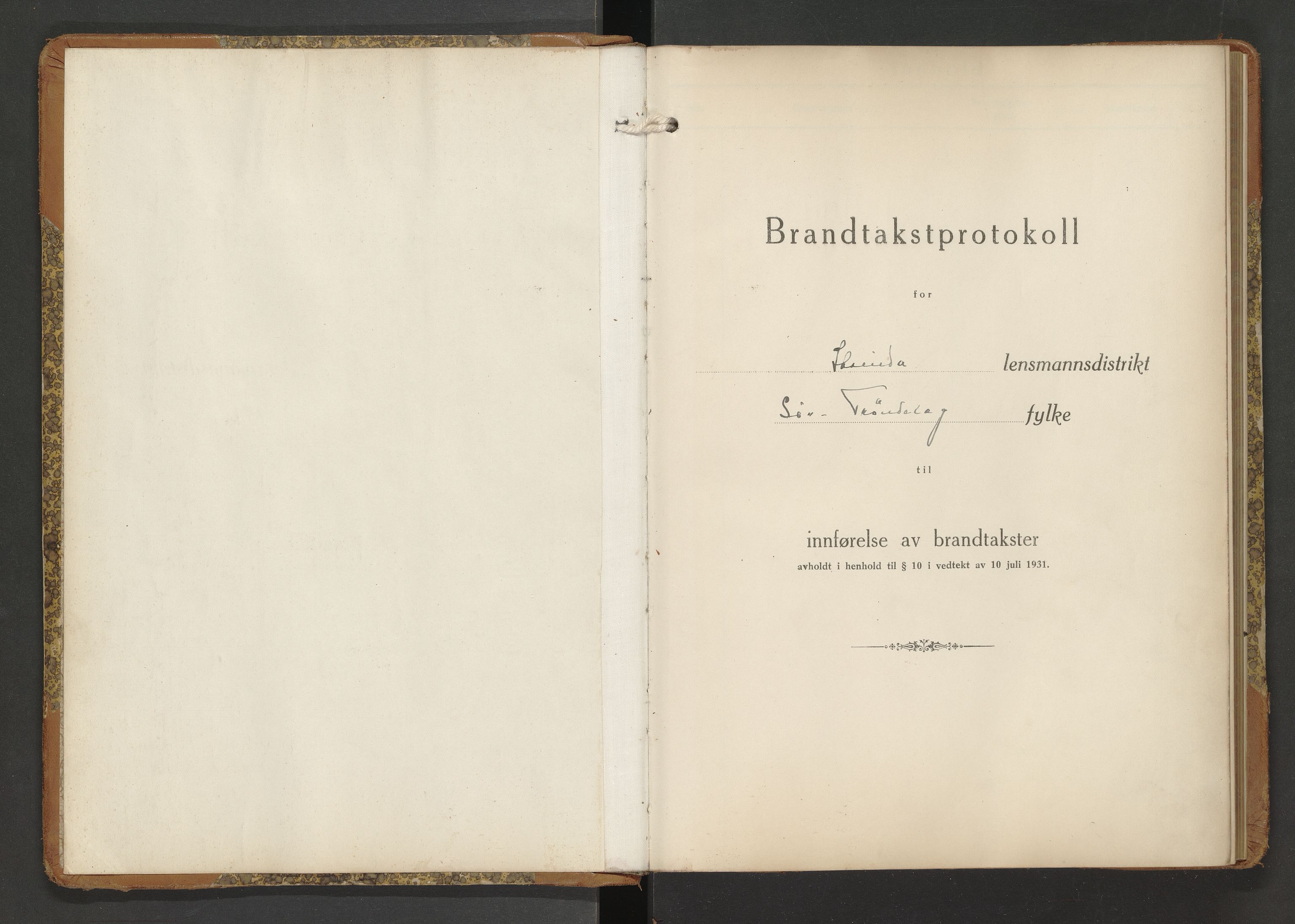 Norges Brannkasse Strinda, AV/SAT-A-5516/Fb/L0008: Branntakstprotokoll, 1934-1939