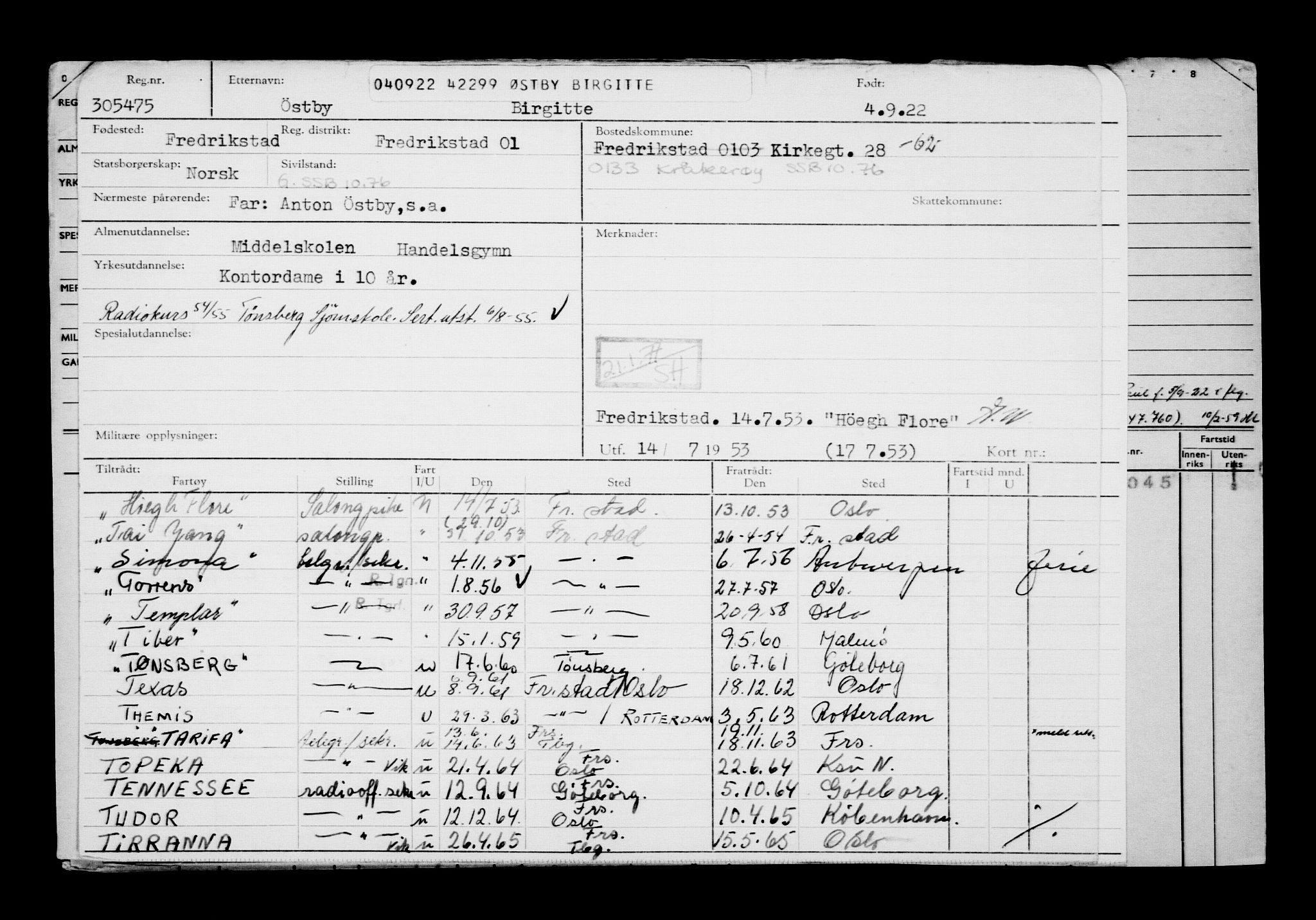 Direktoratet for sjømenn, AV/RA-S-3545/G/Gb/L0210: Hovedkort, 1922, s. 380