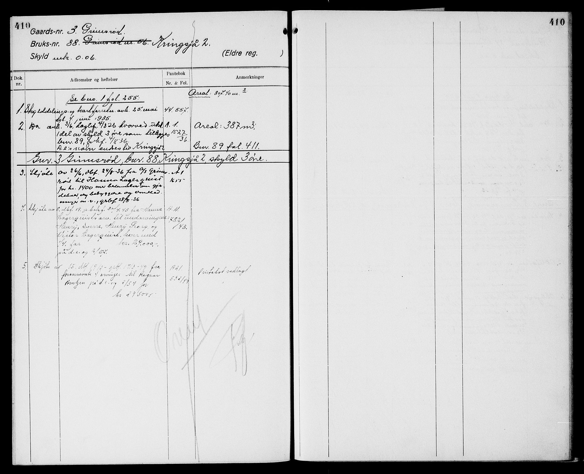 Moss sorenskriveri, AV/SAO-A-10168: Panteregister nr. XI 2, 1836-1960, s. 410