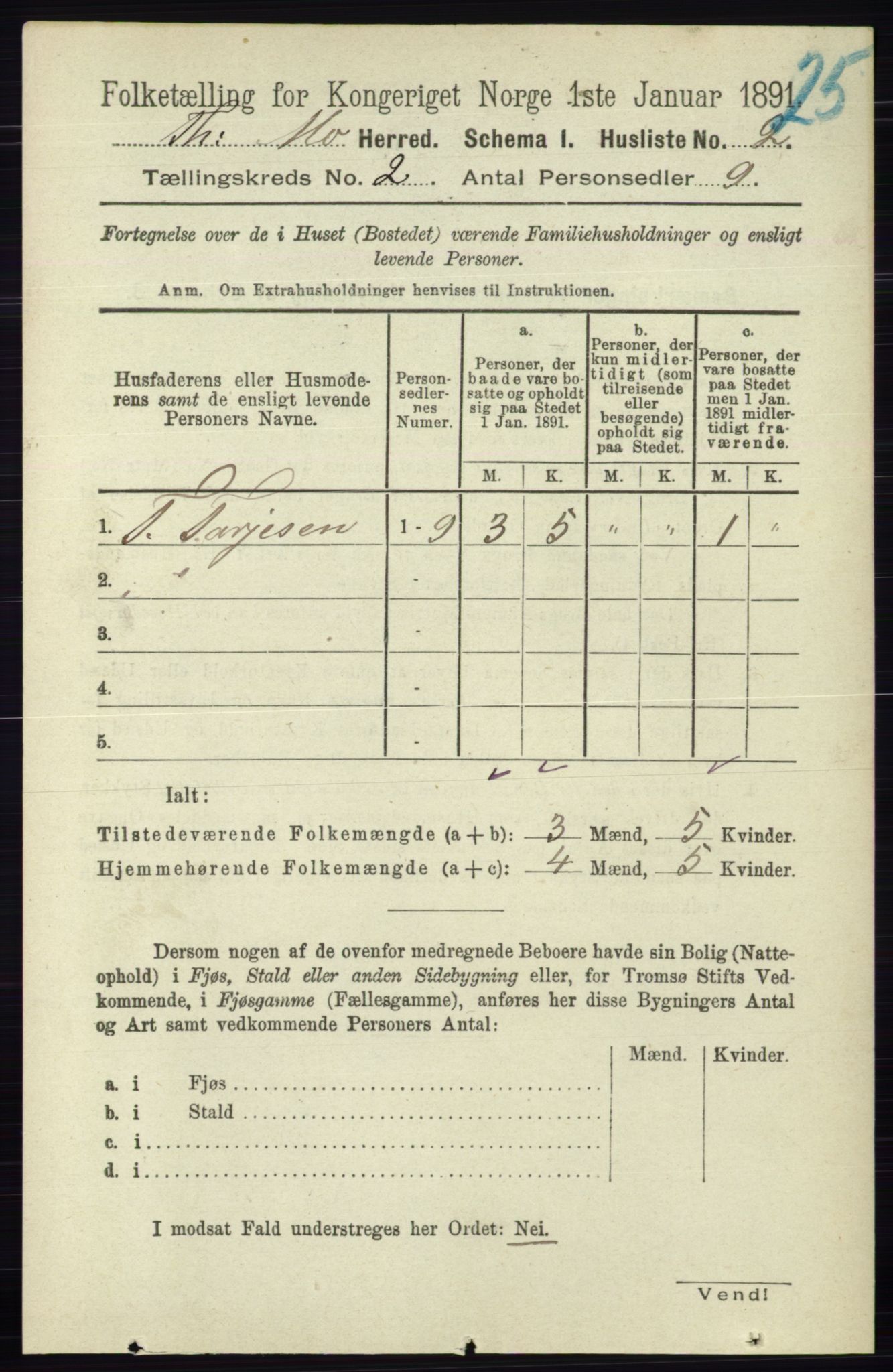 RA, Folketelling 1891 for 0832 Mo herred, 1891, s. 507