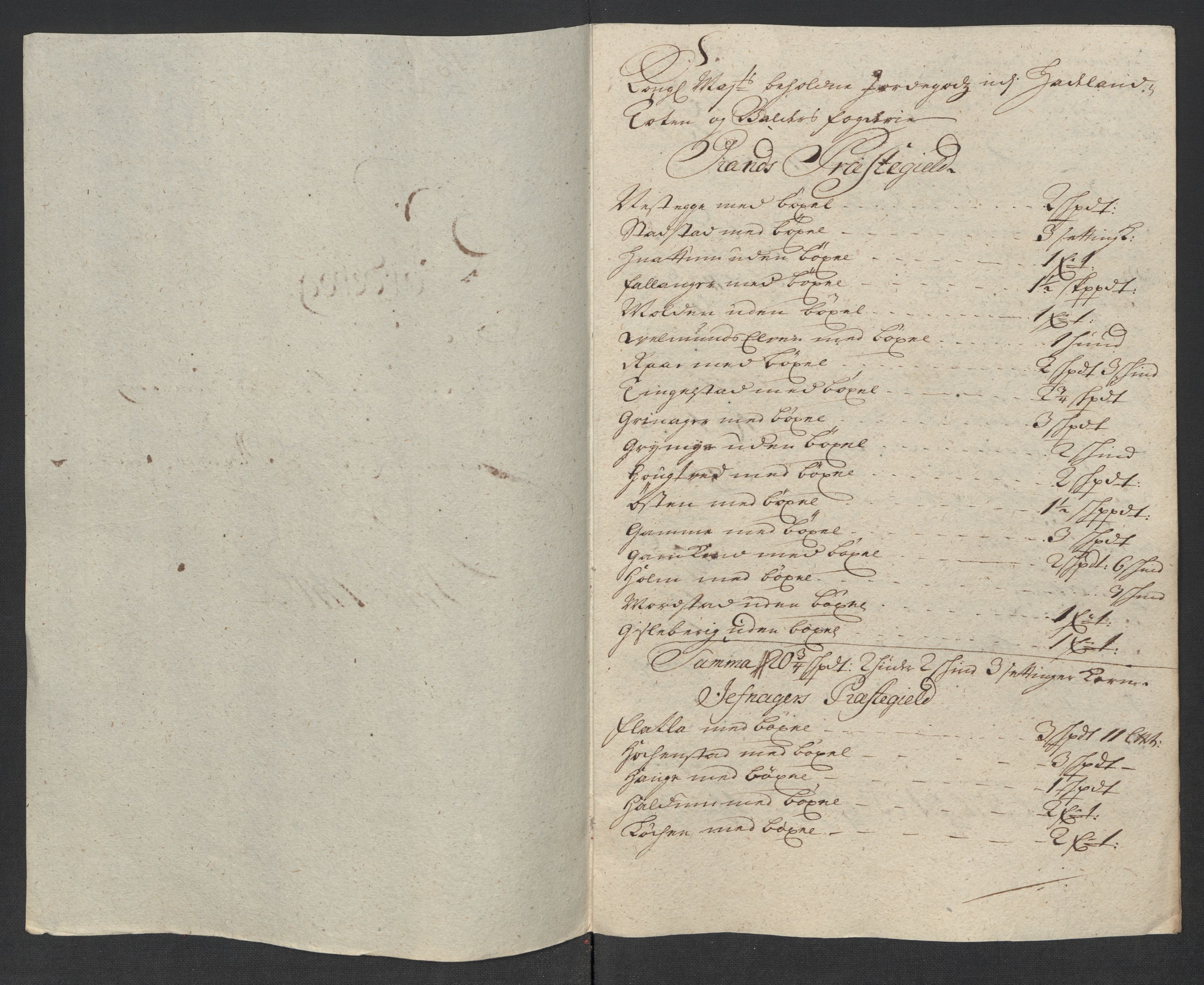 Rentekammeret inntil 1814, Reviderte regnskaper, Fogderegnskap, RA/EA-4092/R18/L1315: Fogderegnskap Hadeland, Toten og Valdres, 1716, s. 288