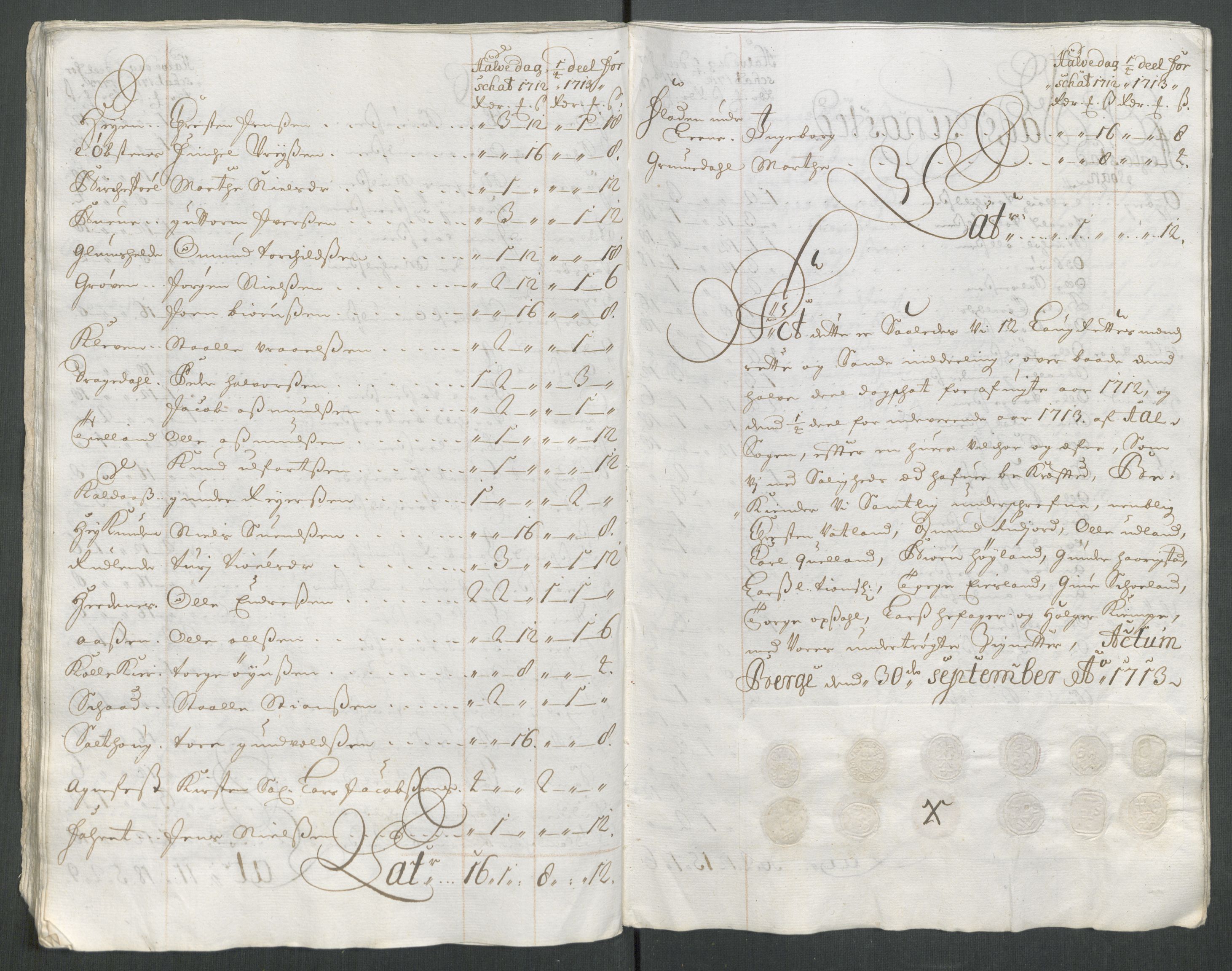 Rentekammeret inntil 1814, Reviderte regnskaper, Fogderegnskap, AV/RA-EA-4092/R43/L2556: Fogderegnskap Lista og Mandal, 1713, s. 223