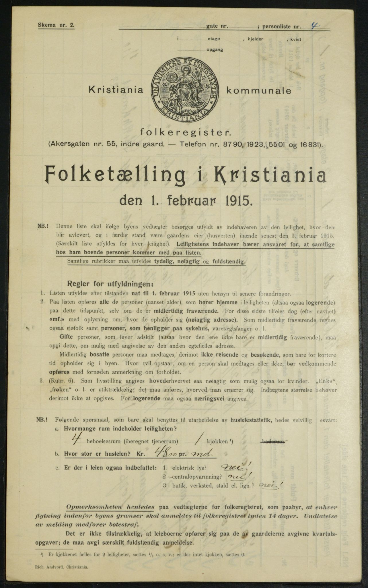 OBA, Kommunal folketelling 1.2.1915 for Kristiania, 1915, s. 49570