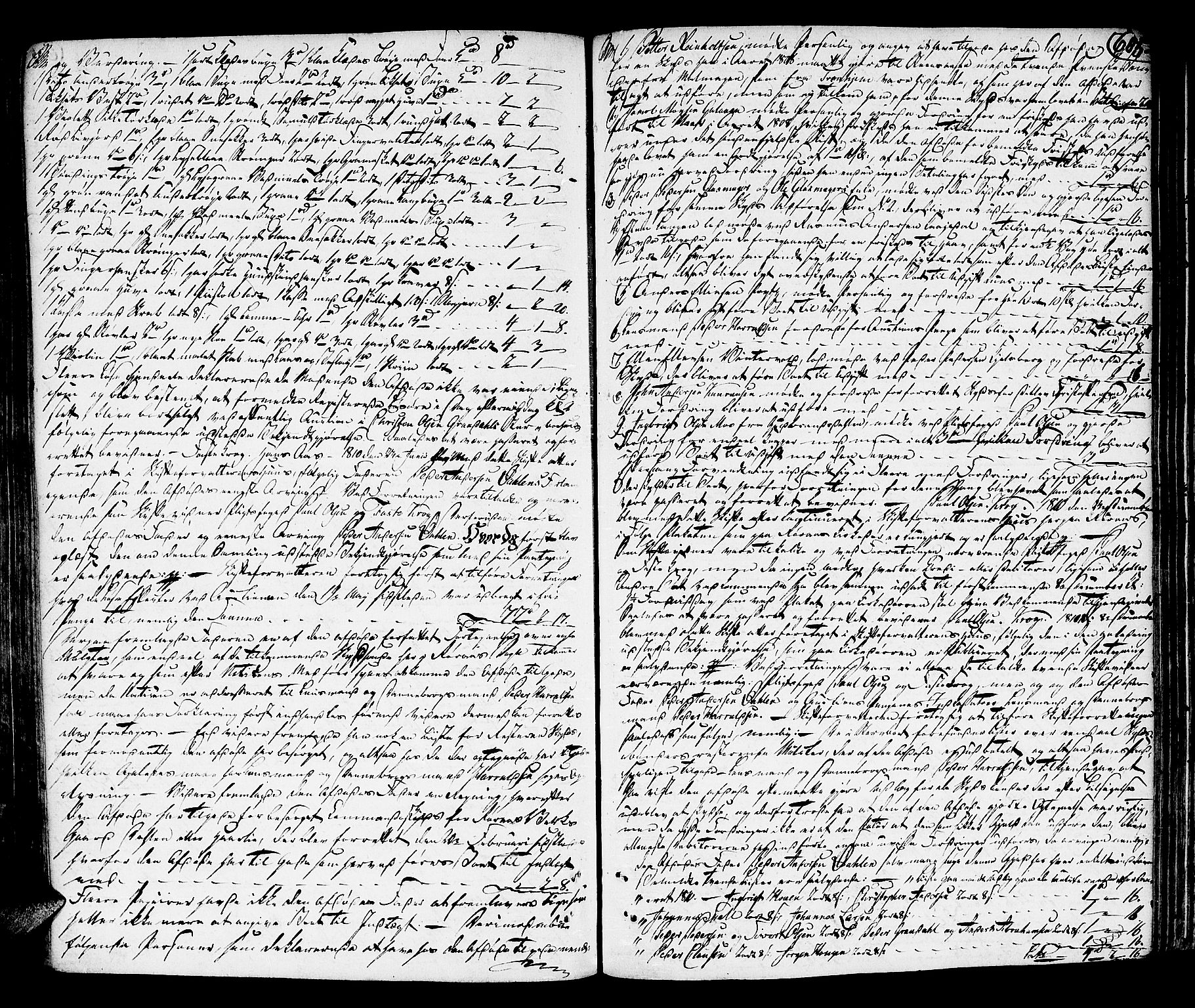 Røros Bergrett, AV/SAT-A-0024/3/3A/L0007: Skifteprotokoll, 1797-1813, s. 604b-605a