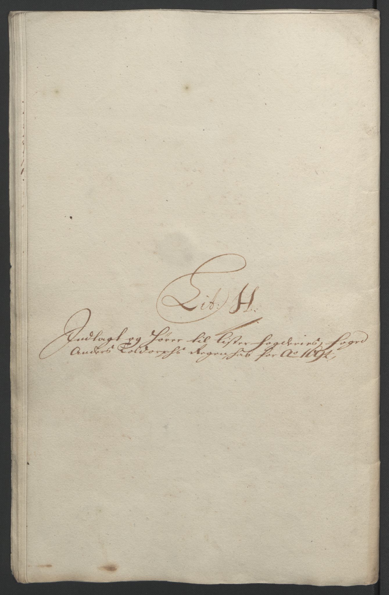 Rentekammeret inntil 1814, Reviderte regnskaper, Fogderegnskap, AV/RA-EA-4092/R43/L2545: Fogderegnskap Lista og Mandal, 1694-1695, s. 93