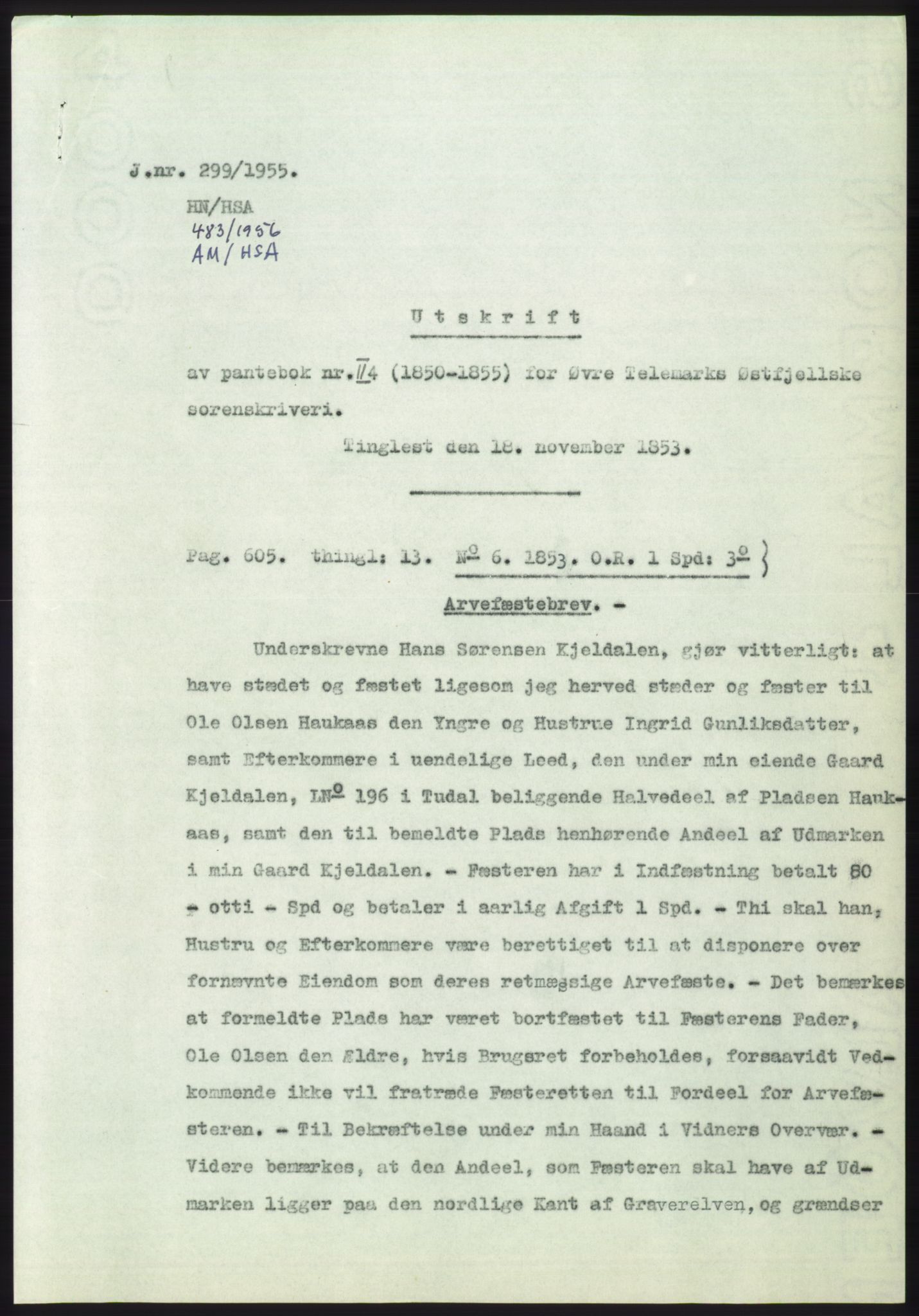 Statsarkivet i Kongsberg, SAKO/A-0001, 1955, s. 102