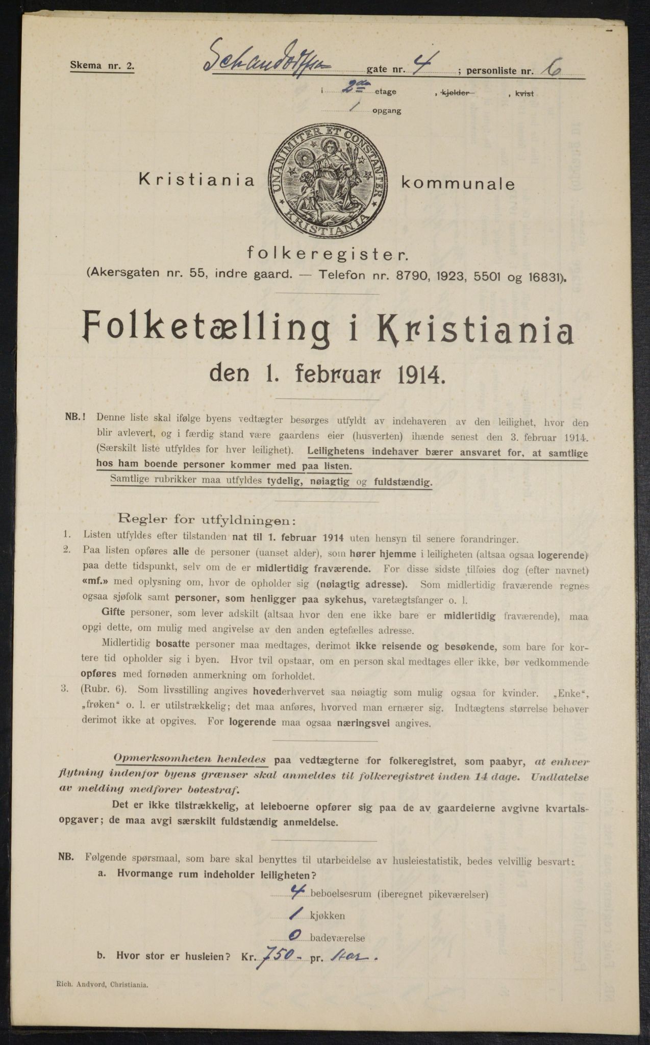 OBA, Kommunal folketelling 1.2.1914 for Kristiania, 1914, s. 89365