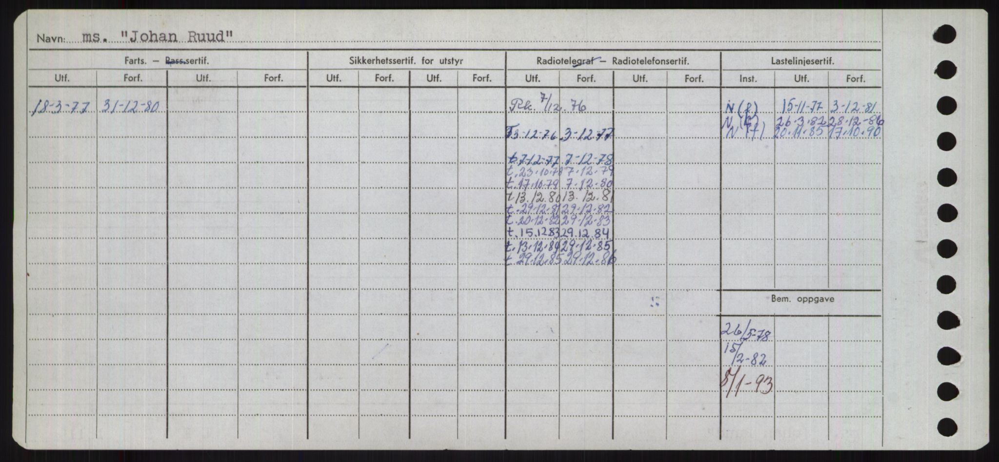 Sjøfartsdirektoratet med forløpere, Skipsmålingen, RA/S-1627/H/Ha/L0003/0001: Fartøy, Hilm-Mar / Fartøy, Hilm-Kol, s. 506