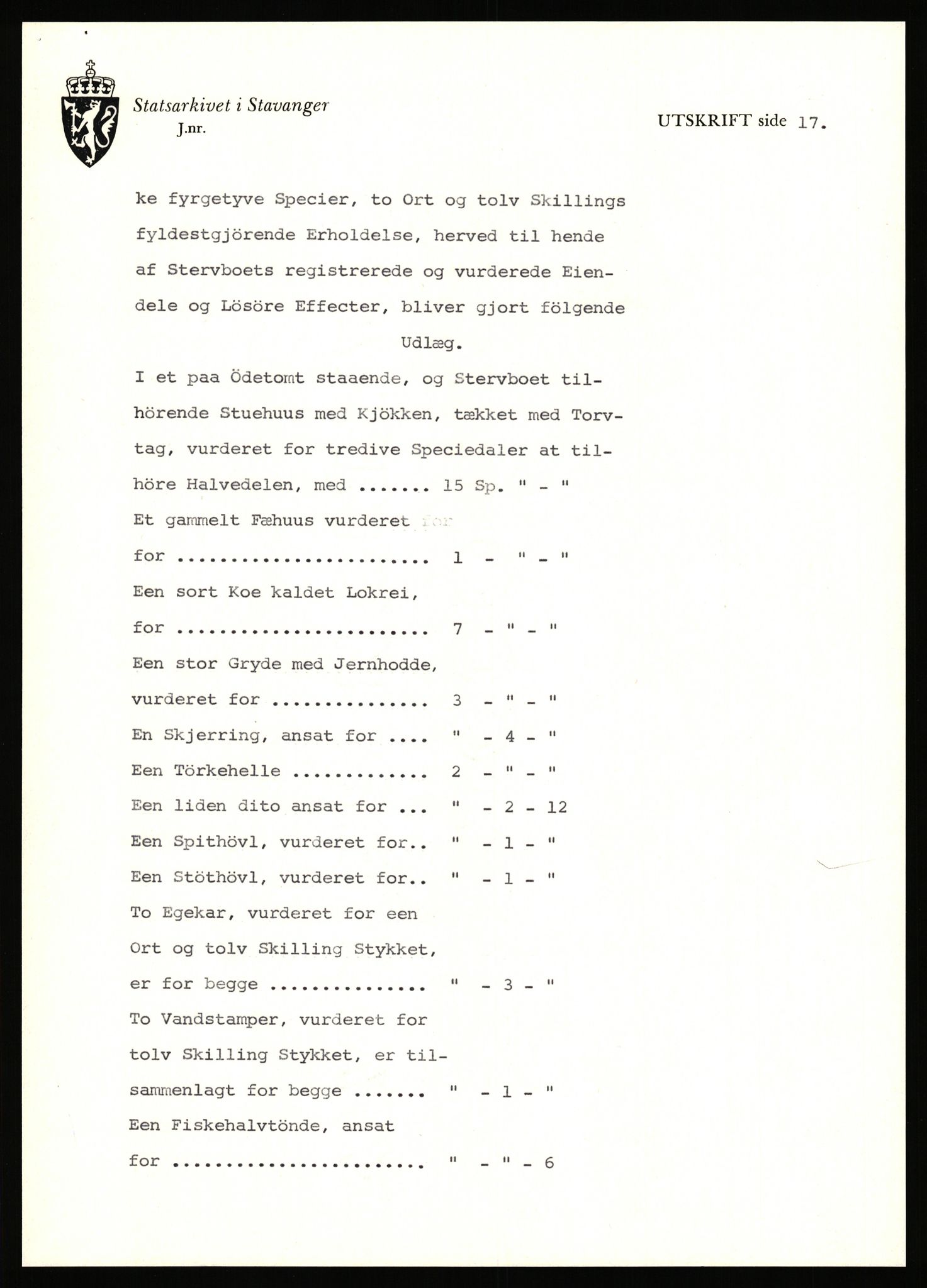 Statsarkivet i Stavanger, SAST/A-101971/03/Y/Yj/L0036: Avskrifter sortert etter gårdsnavn: Hervik - Hetland i Høyland, 1750-1930, s. 633