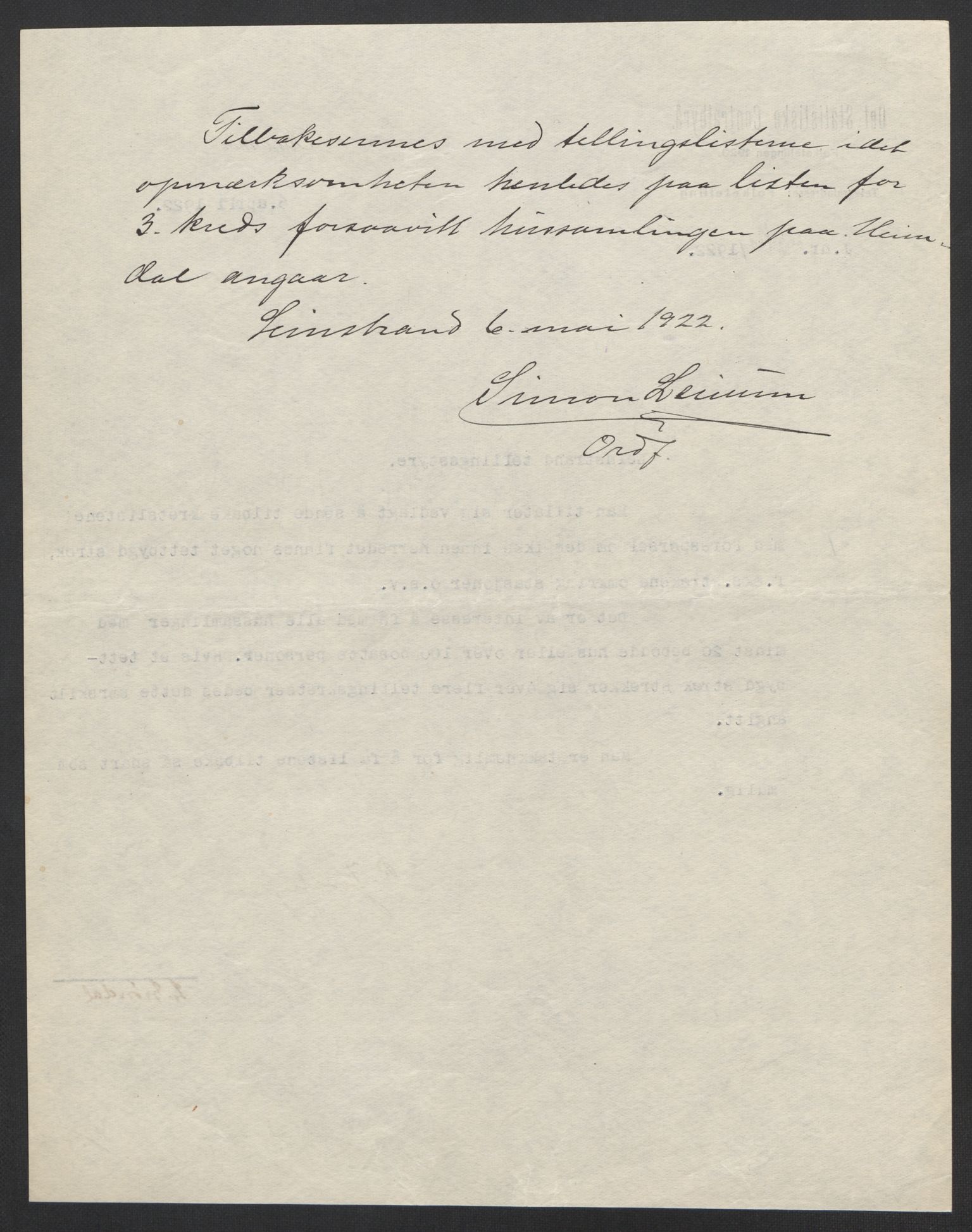 SAT, Folketelling 1920 for 1654 Leinstrand herred, 1920, s. 4
