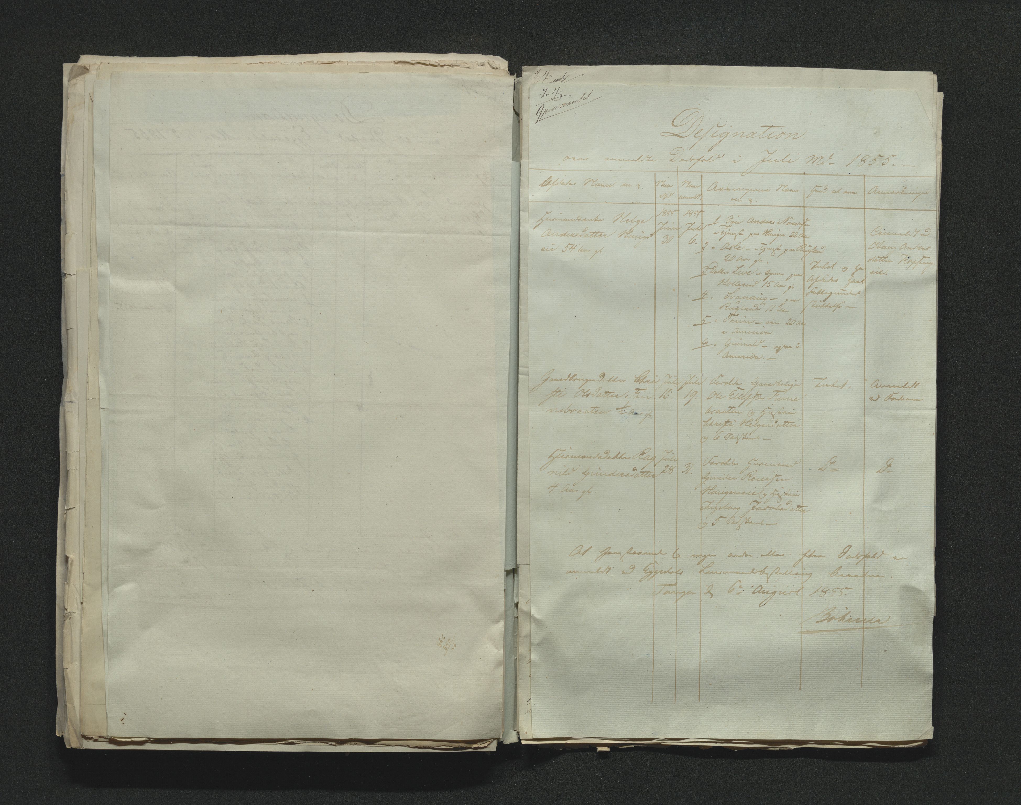 Eiker, Modum og Sigdal sorenskriveri, AV/SAKO-A-123/H/Ha/Hab/L0009: Dødsfallsmeldinger, 1854-1857, s. 225