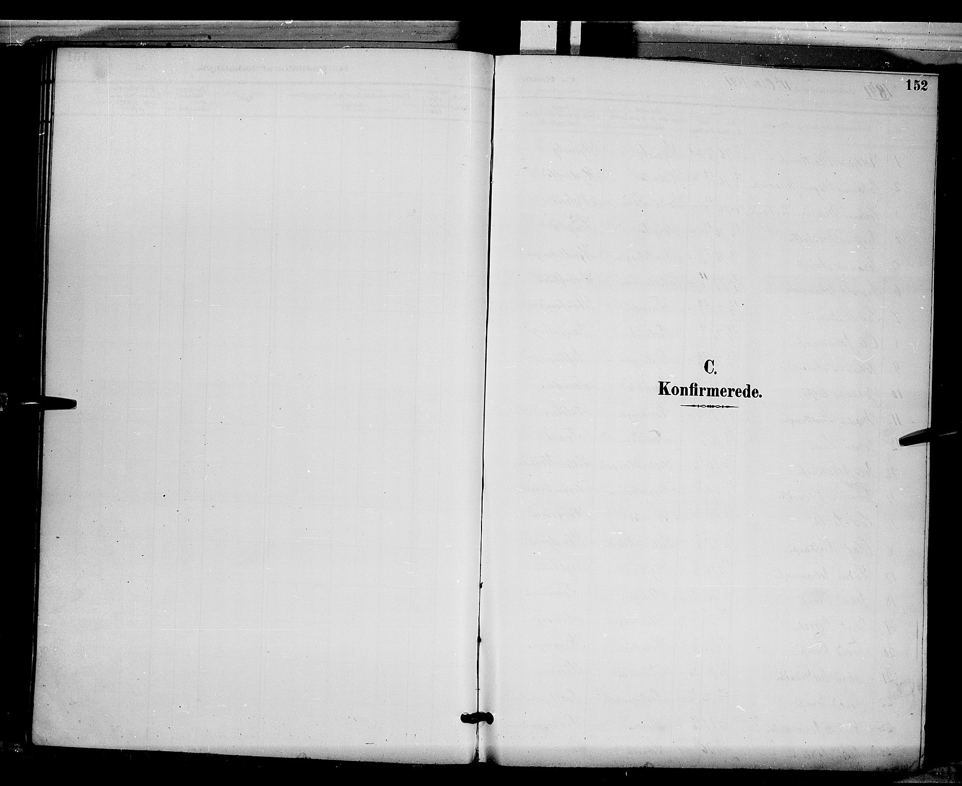 Ringsaker prestekontor, SAH/PREST-014/L/La/L0012: Klokkerbok nr. 12, 1891-1902, s. 152