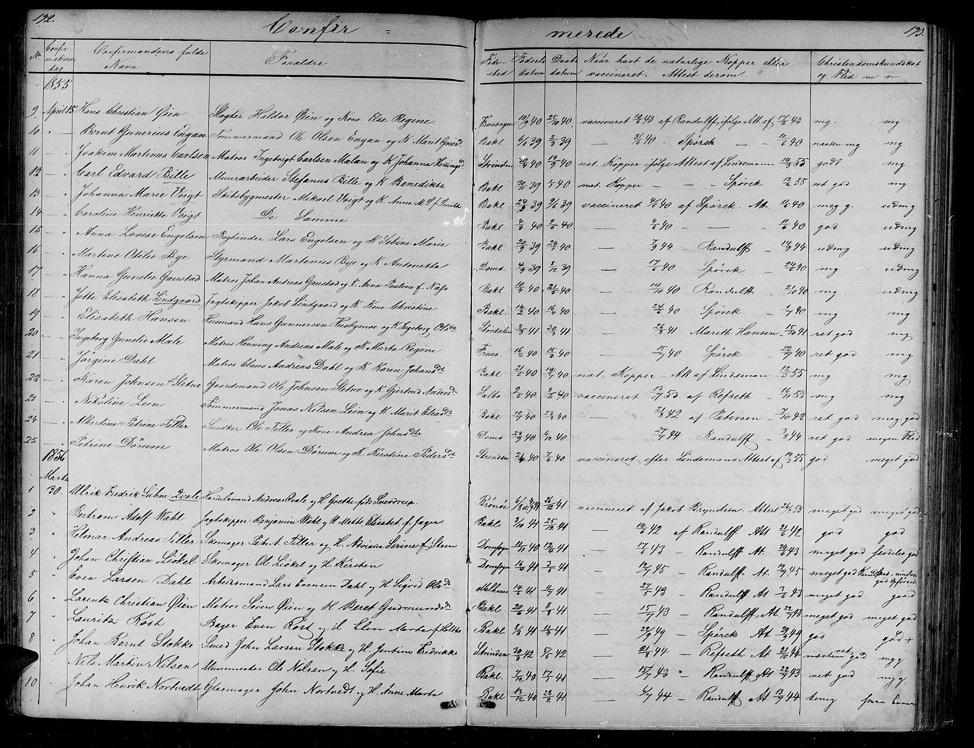 Ministerialprotokoller, klokkerbøker og fødselsregistre - Sør-Trøndelag, SAT/A-1456/604/L0219: Klokkerbok nr. 604C02, 1851-1869, s. 192-193
