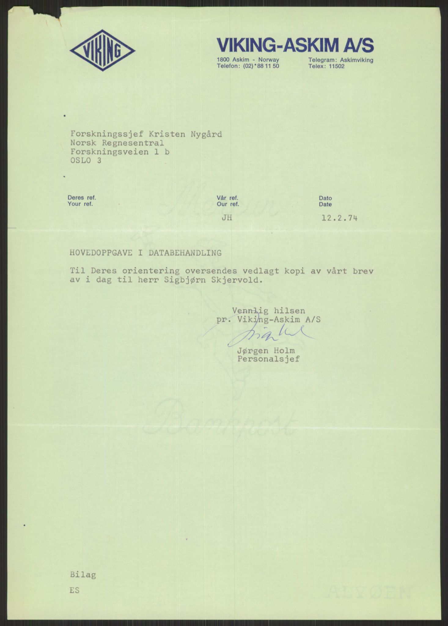 Nygaard, Kristen, RA/PA-1398/F/Fi/L0006: Fagbevegelse, demokrati, Jern- og Metallprosjektet, 1970-2002, s. 537