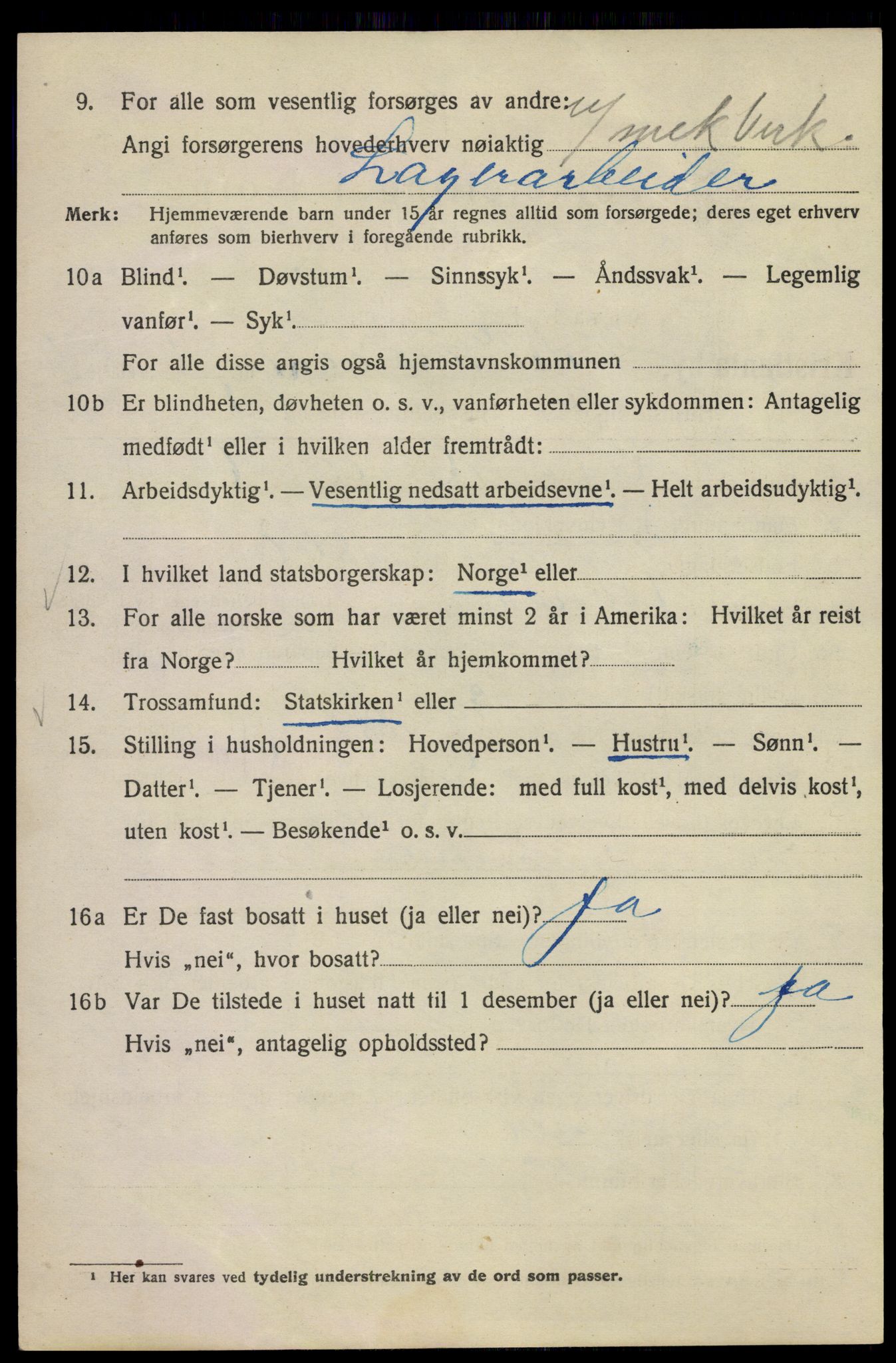 SAO, Folketelling 1920 for 0301 Kristiania kjøpstad, 1920, s. 410560