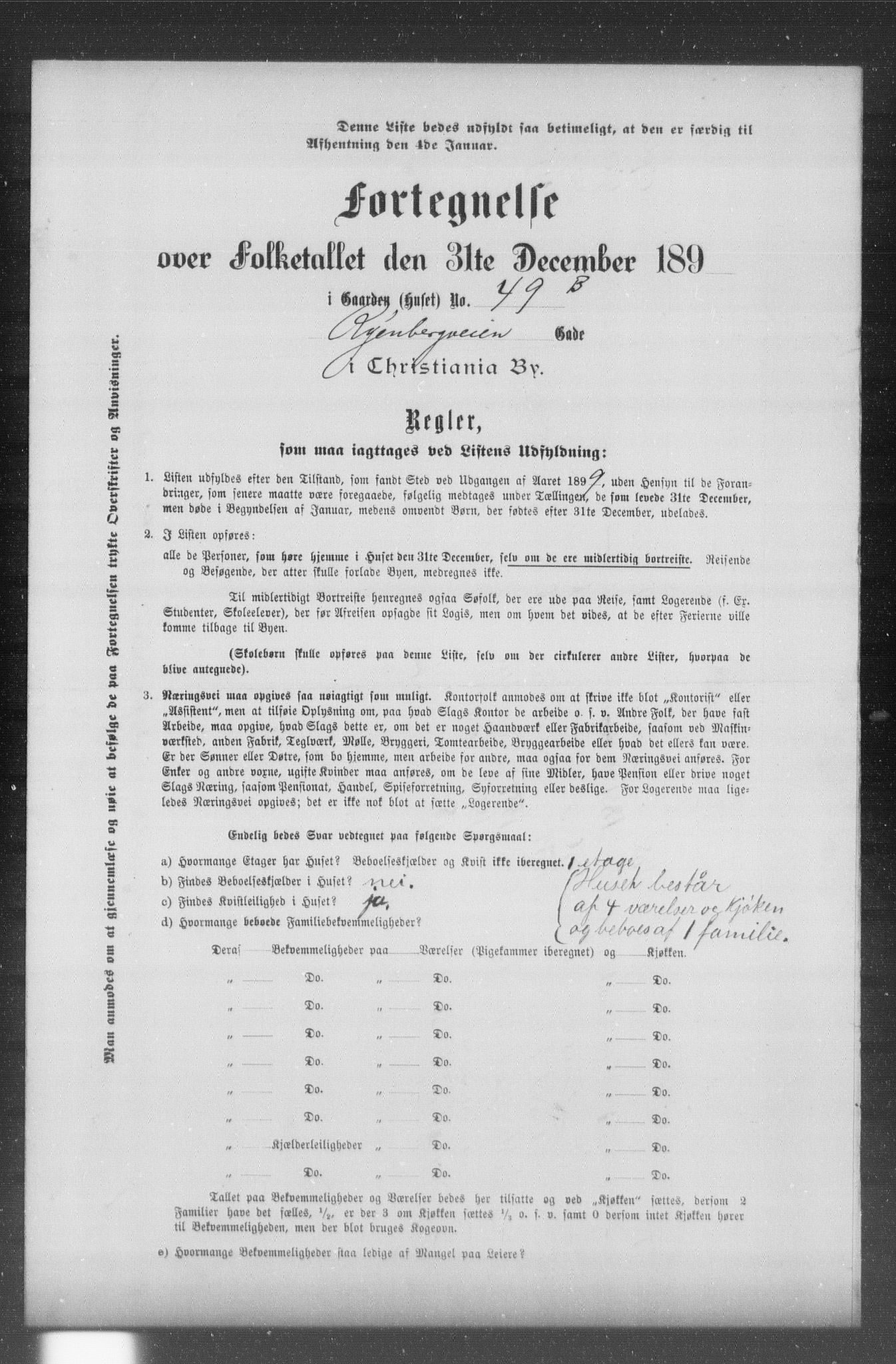 OBA, Kommunal folketelling 31.12.1899 for Kristiania kjøpstad, 1899, s. 11187